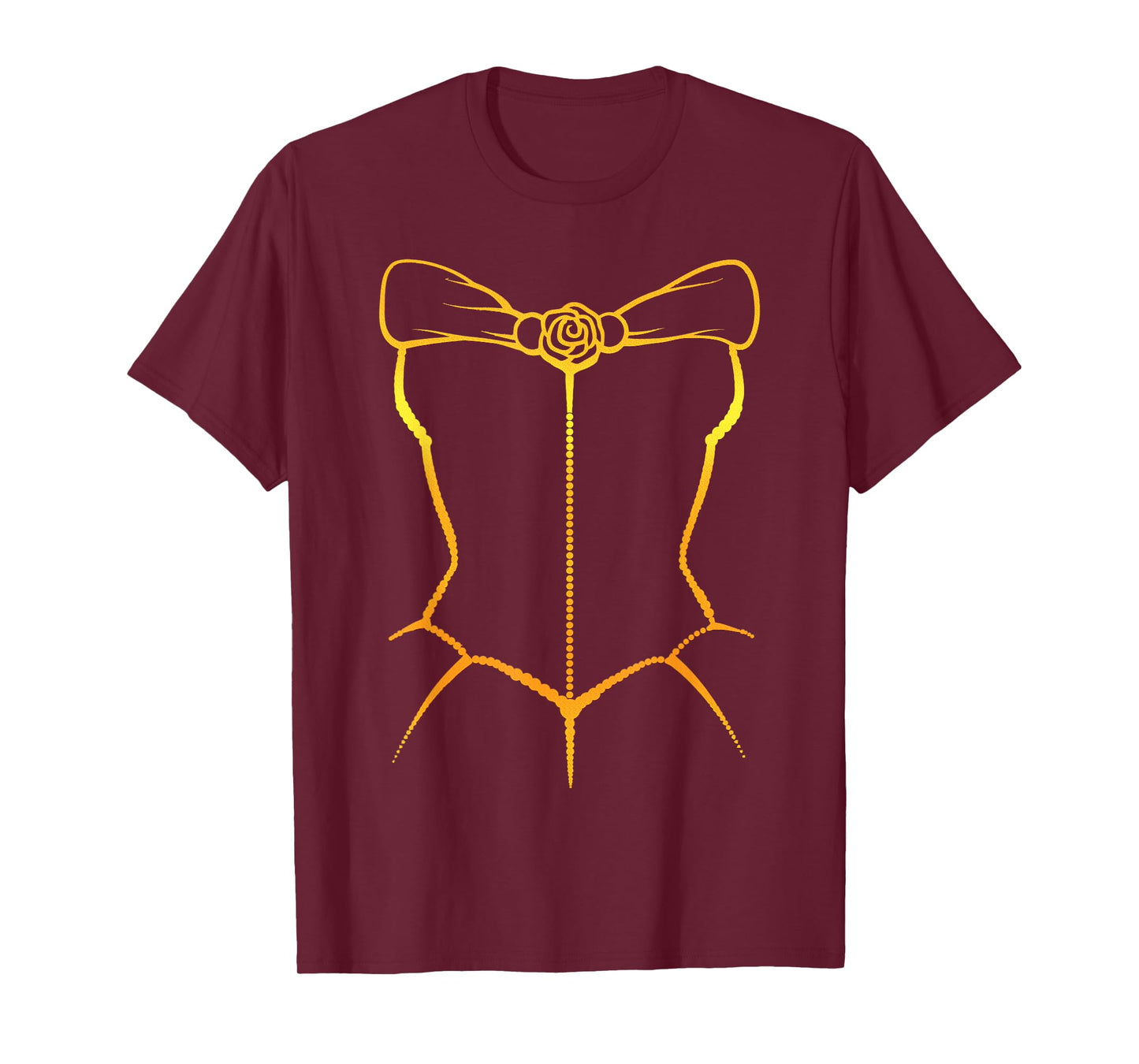 Belle Inspired Corset Costume Silhouette T-Shirt