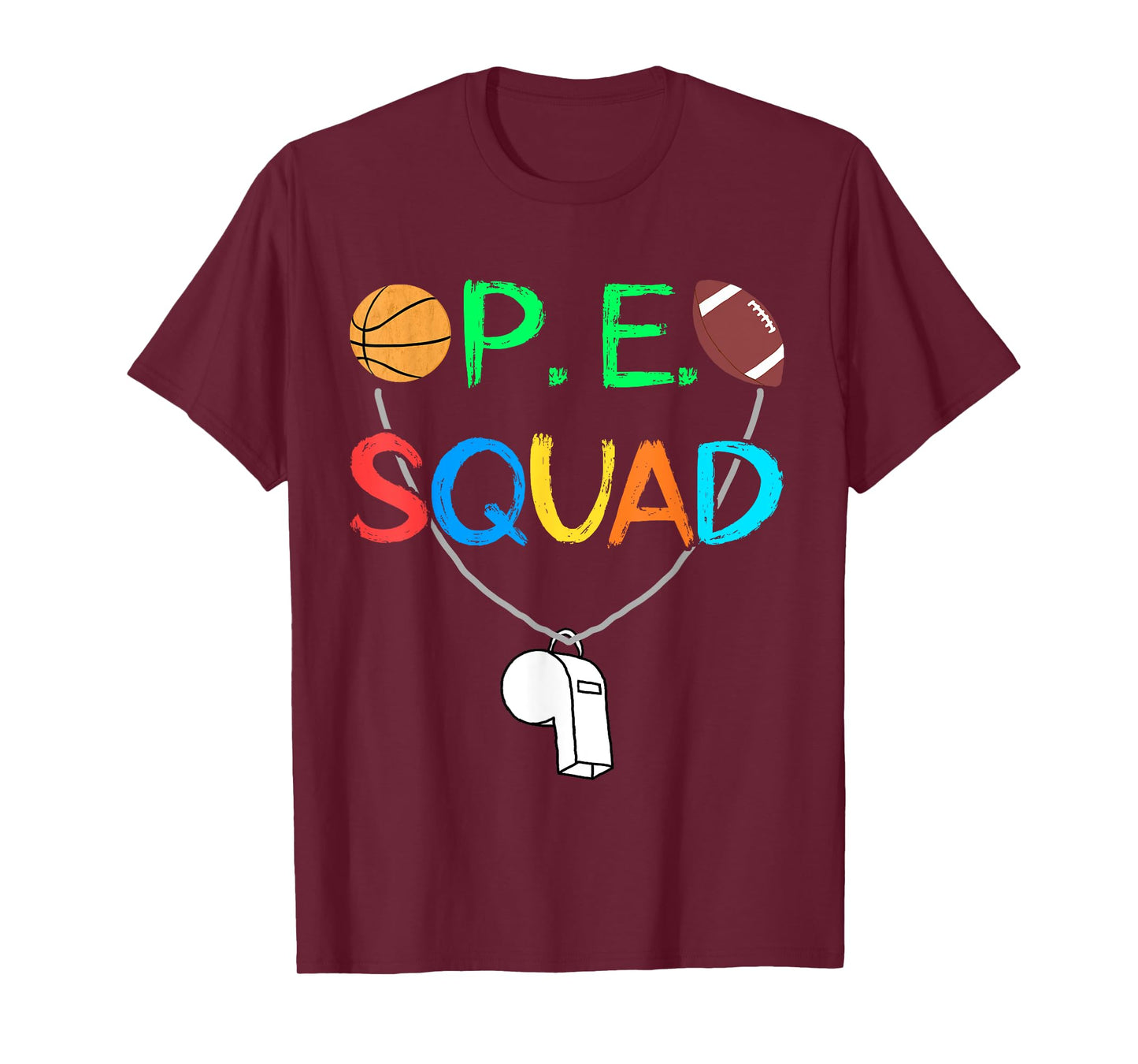 PE Teacher Squad P.E. Team School Fitness Teacher Crew Men Women Kids T-Shirt