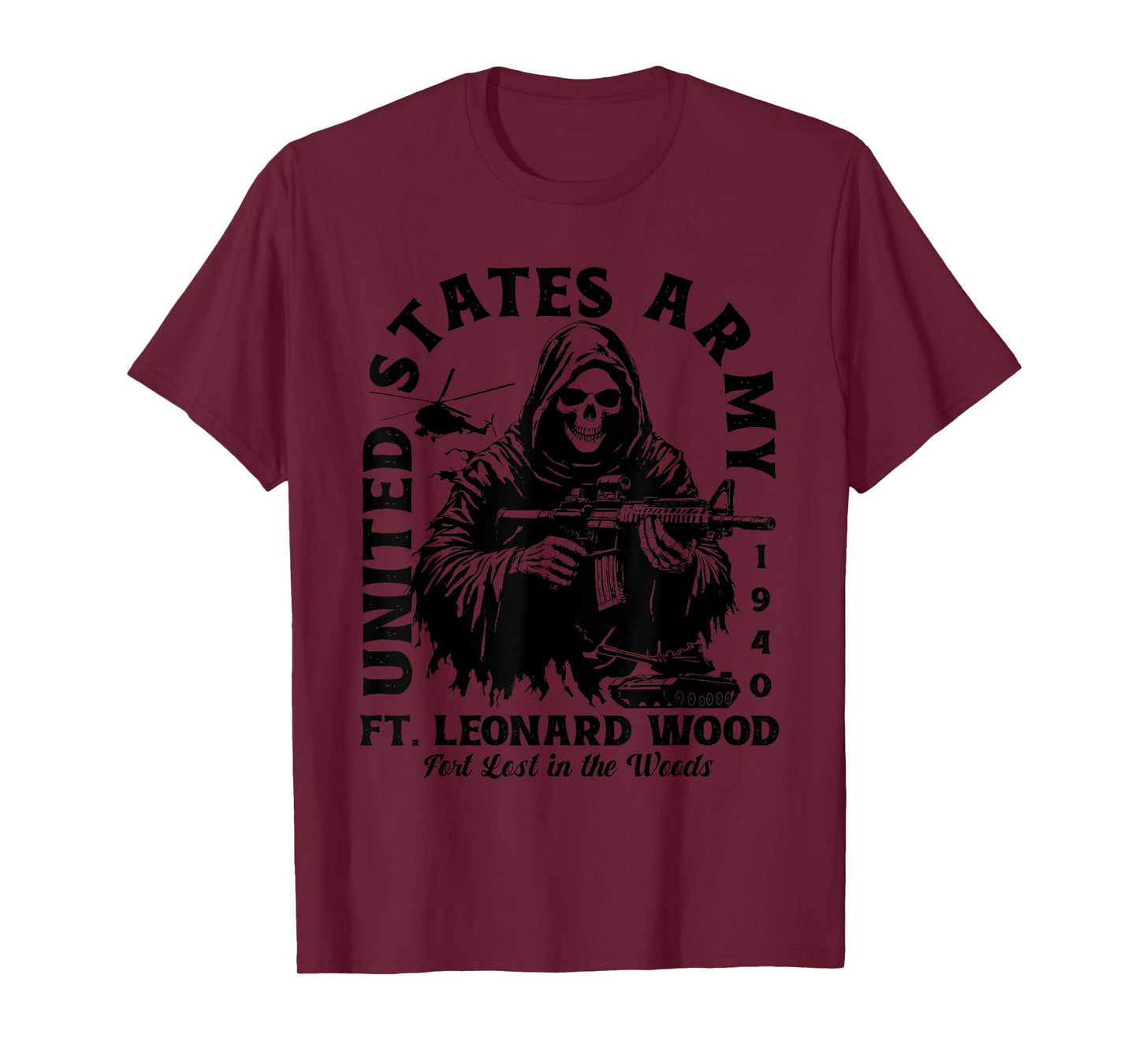 Fort Leonard Wood US Military Base Missouri MO Veteran Gifts T-Shirt