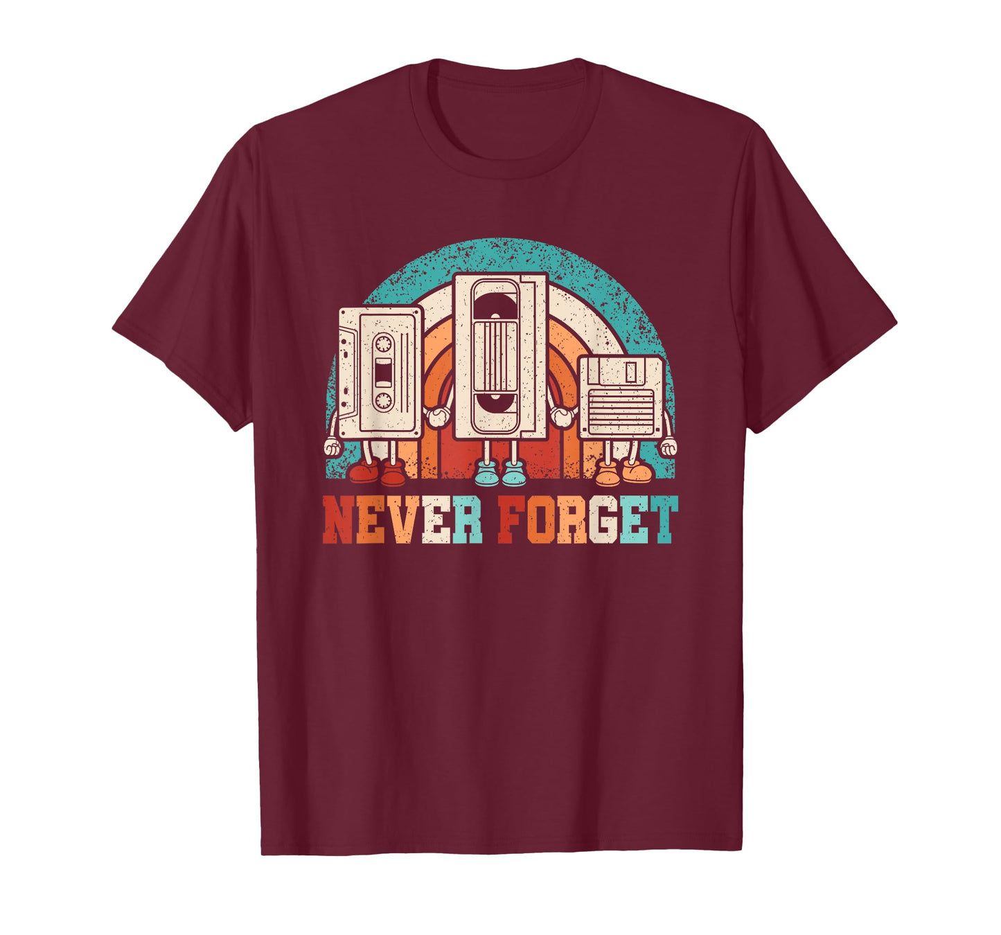 Never Forget Cassette 80s 90s Retro Outfit Men Women Kids T-Shirt