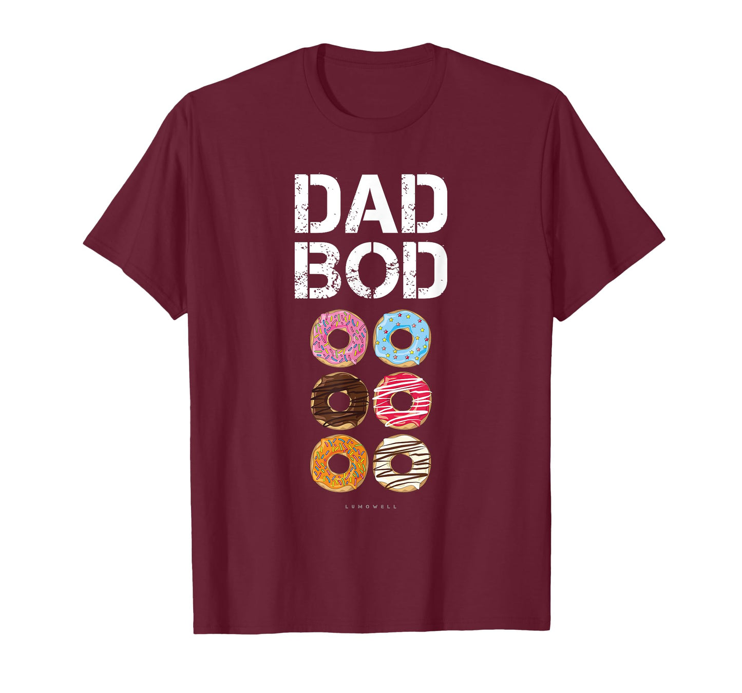 Dad Bod TShirt. Funny Donut Six Pack Daddy Gym Gift T Shirts T-Shirt