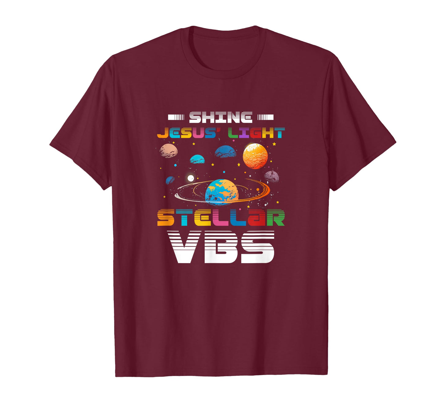 Stellar Bible School VBS Shine Jesus Light Christian T-Shirt