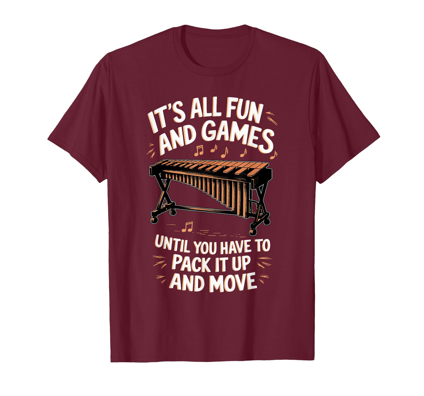 It's All Fun Games Marimbist Musician Vibraphonist Marimba T-Shirt