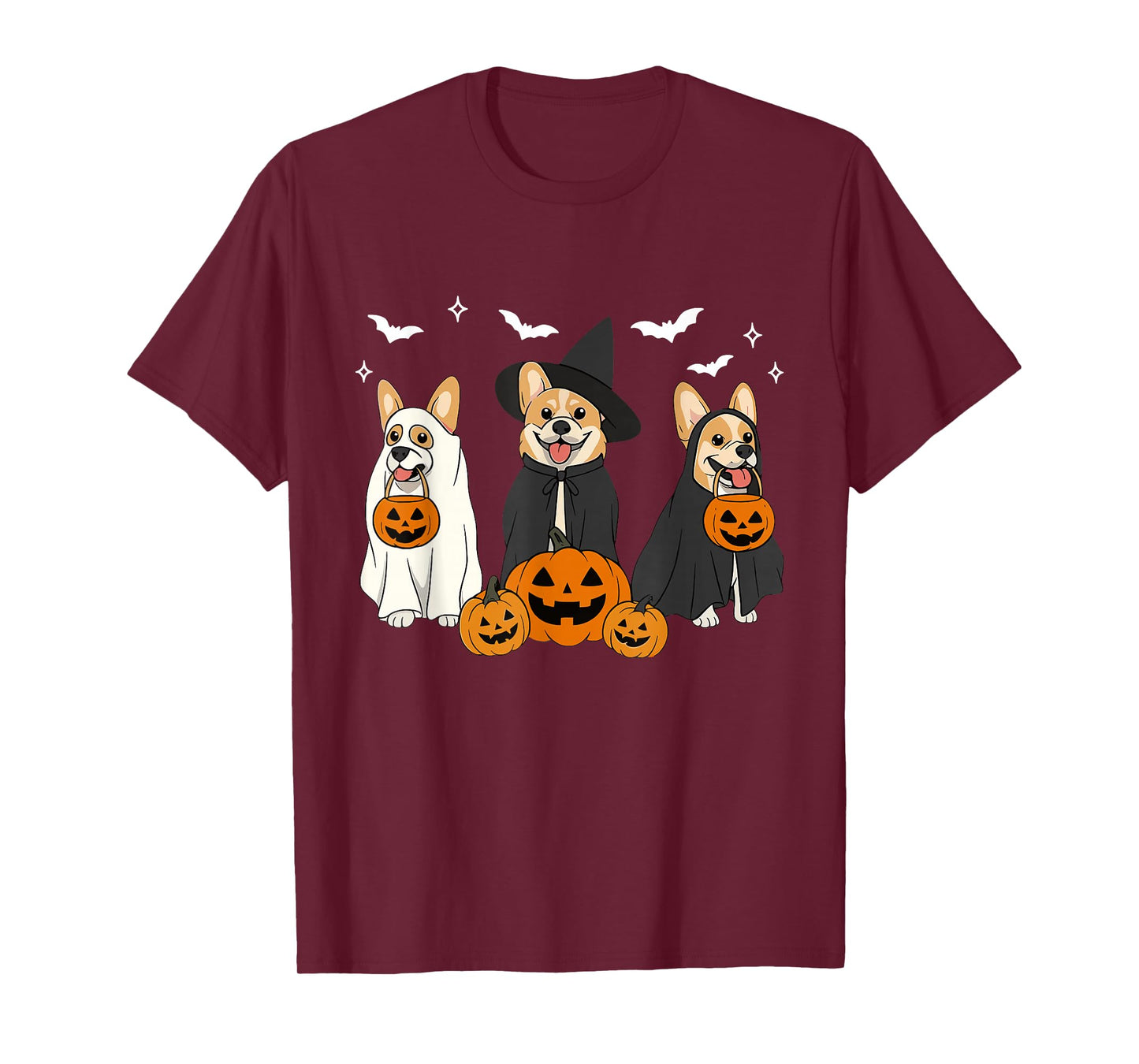 Witch Corgi Halloween Corgi Ghost Corgi Dog Mom Dog Lover T-Shirt