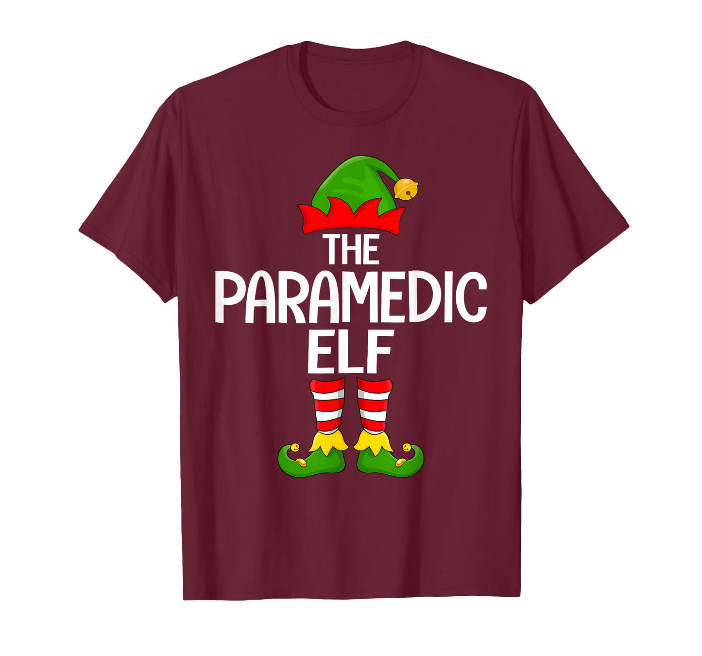 Paramedic Elf Xmas Matching Family Elf Squad Christmas T-Shirt