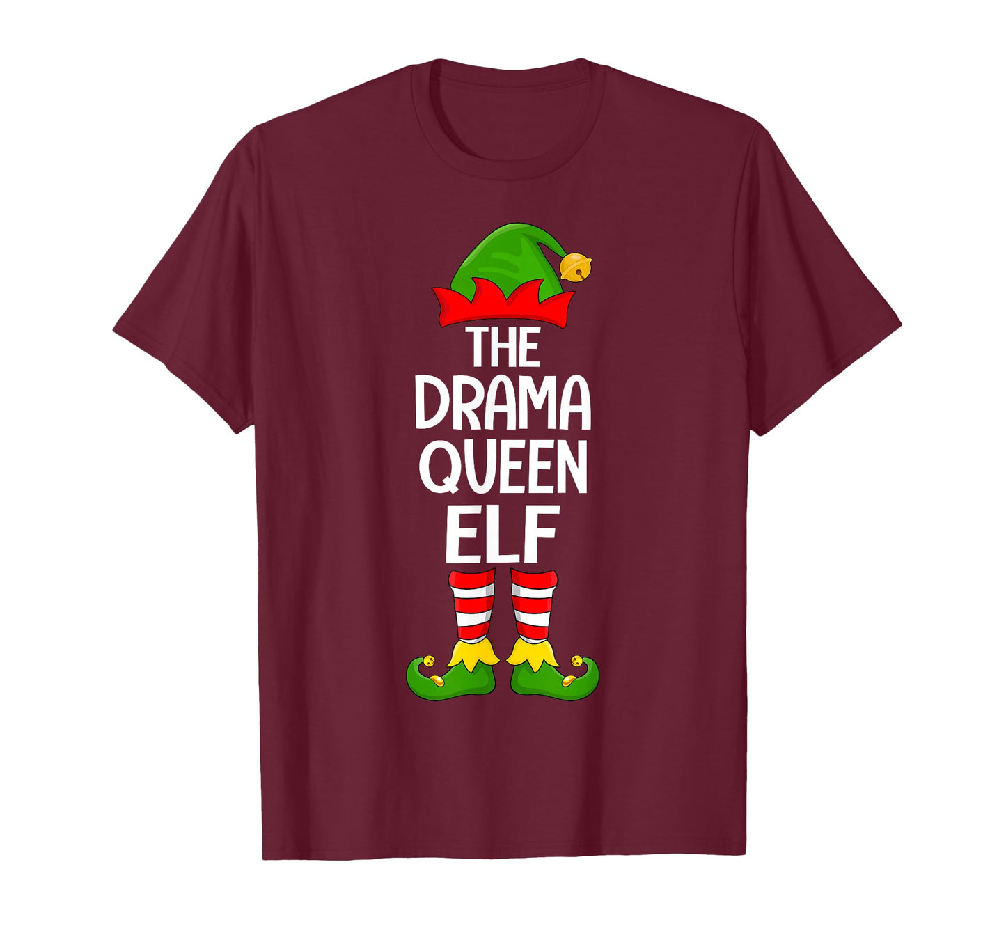 Drama Queen Elf Xmas Matching Family Elf Squad Christmas T-Shirt