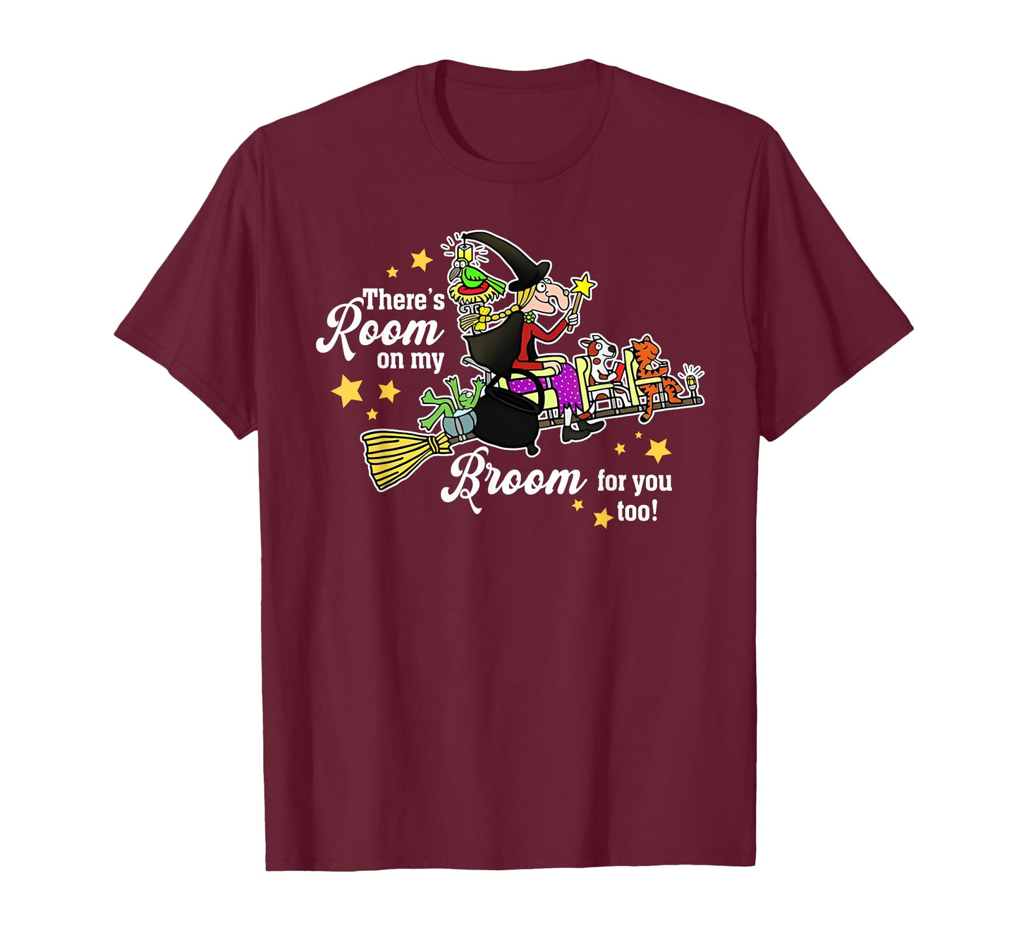 Funny There's Room On My Broom For You Too Teacher Halloween T-Shirt