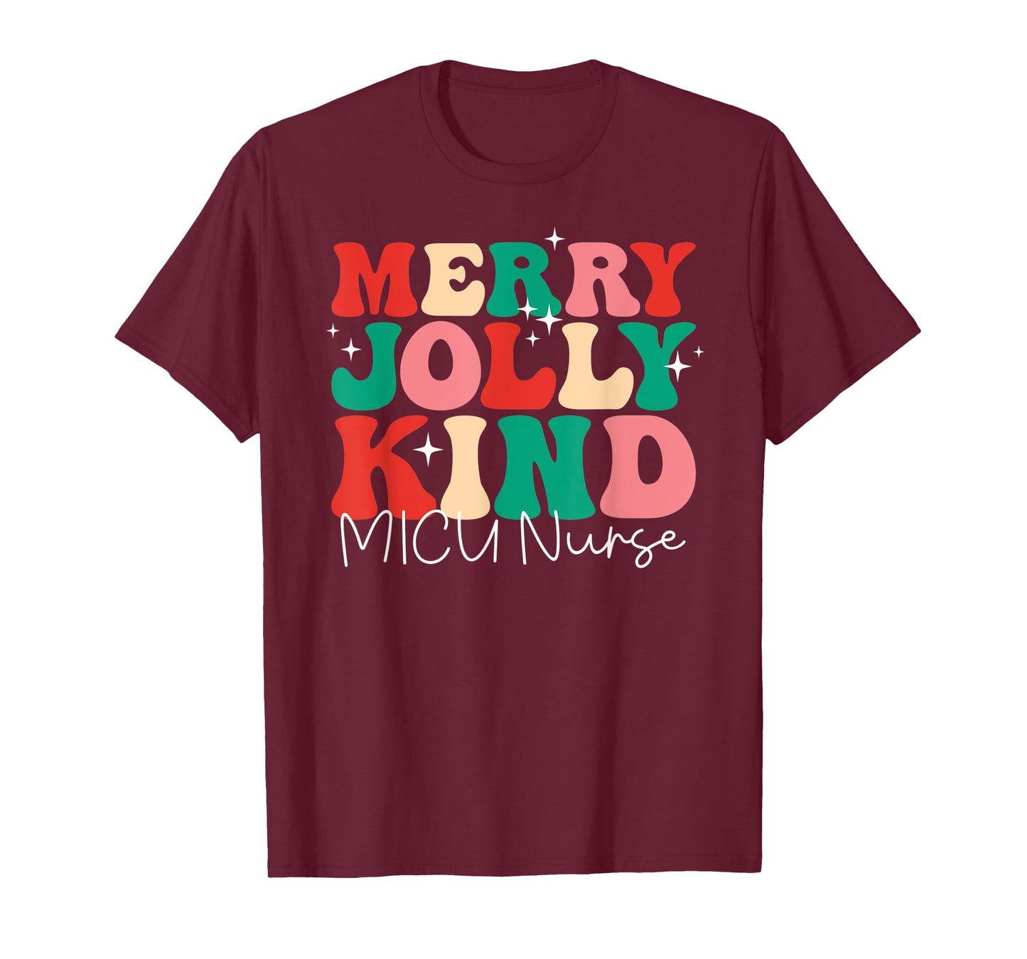 One Jolly Retro Christmas Matching MICU T-Shirt