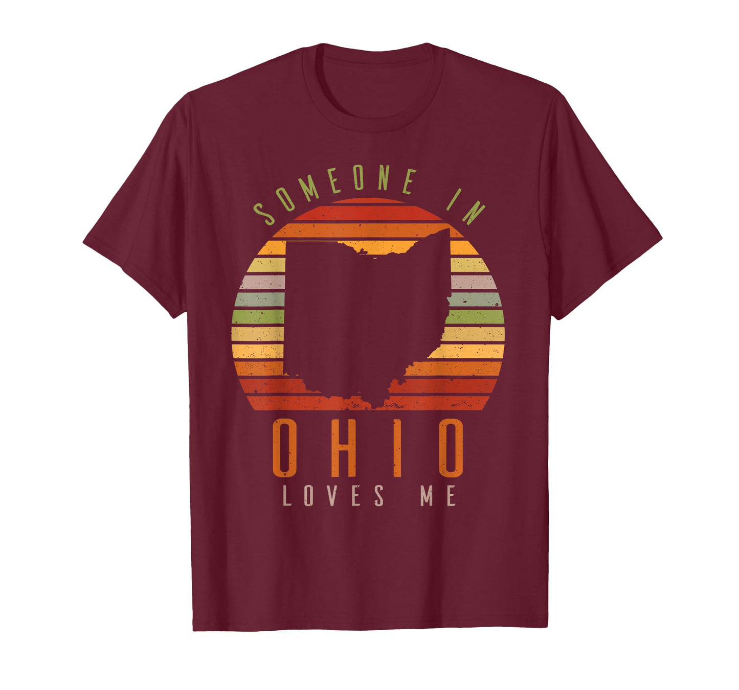 Someone In Ohio Loves Me Vintage State Retro T-Shirt