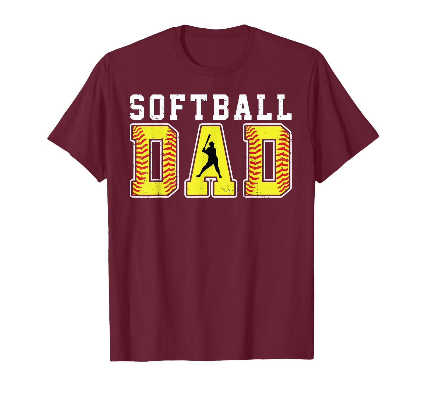 Vintage Softball Dad Retro Softball Daddy Game Day Family T-Shirt