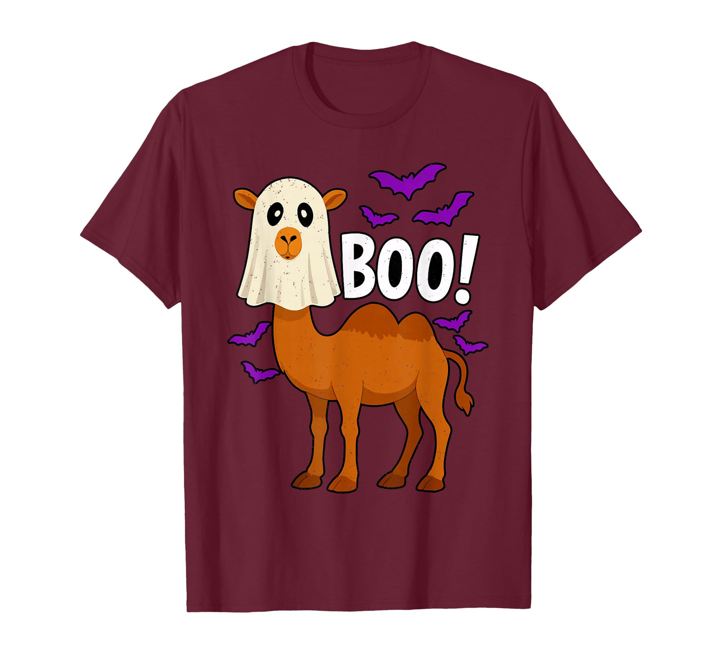 Boo Ghost Camel Halloween Funny Zoo Animal Wildlife Spooky T-Shirt
