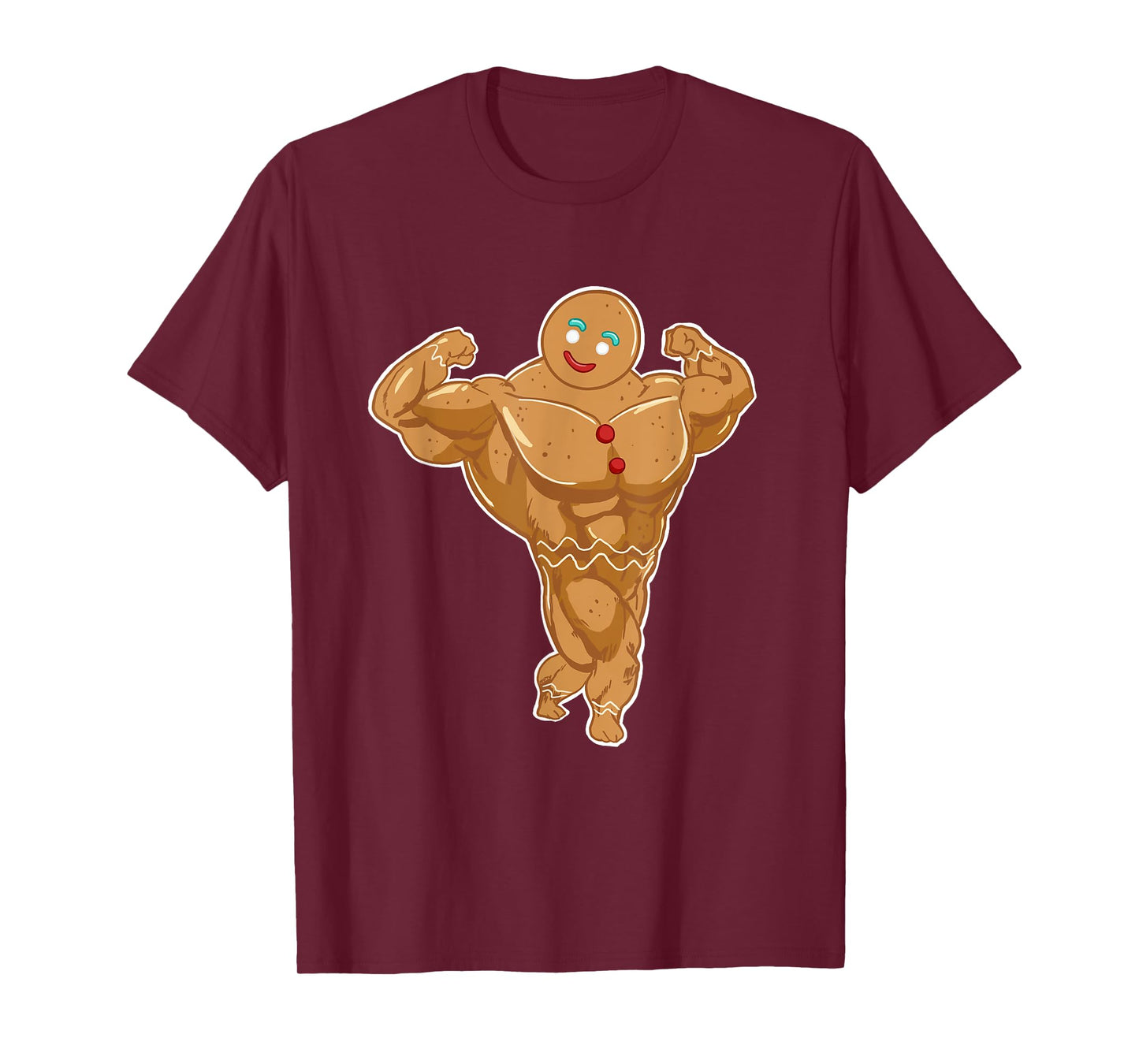 Miftees Christmas Tees Superhero Gingerbread Man T-Shirt