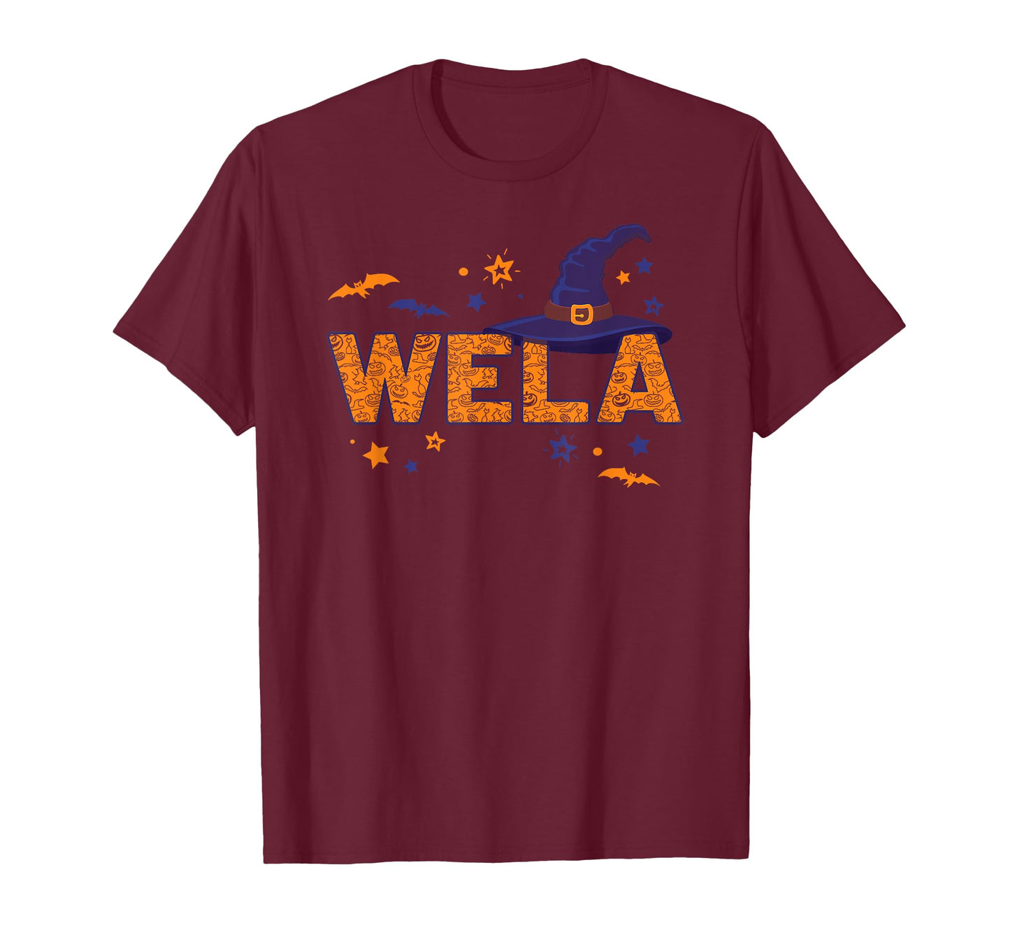 Wela Witch Hat Mexican Grandma Costume Halloween T-Shirt