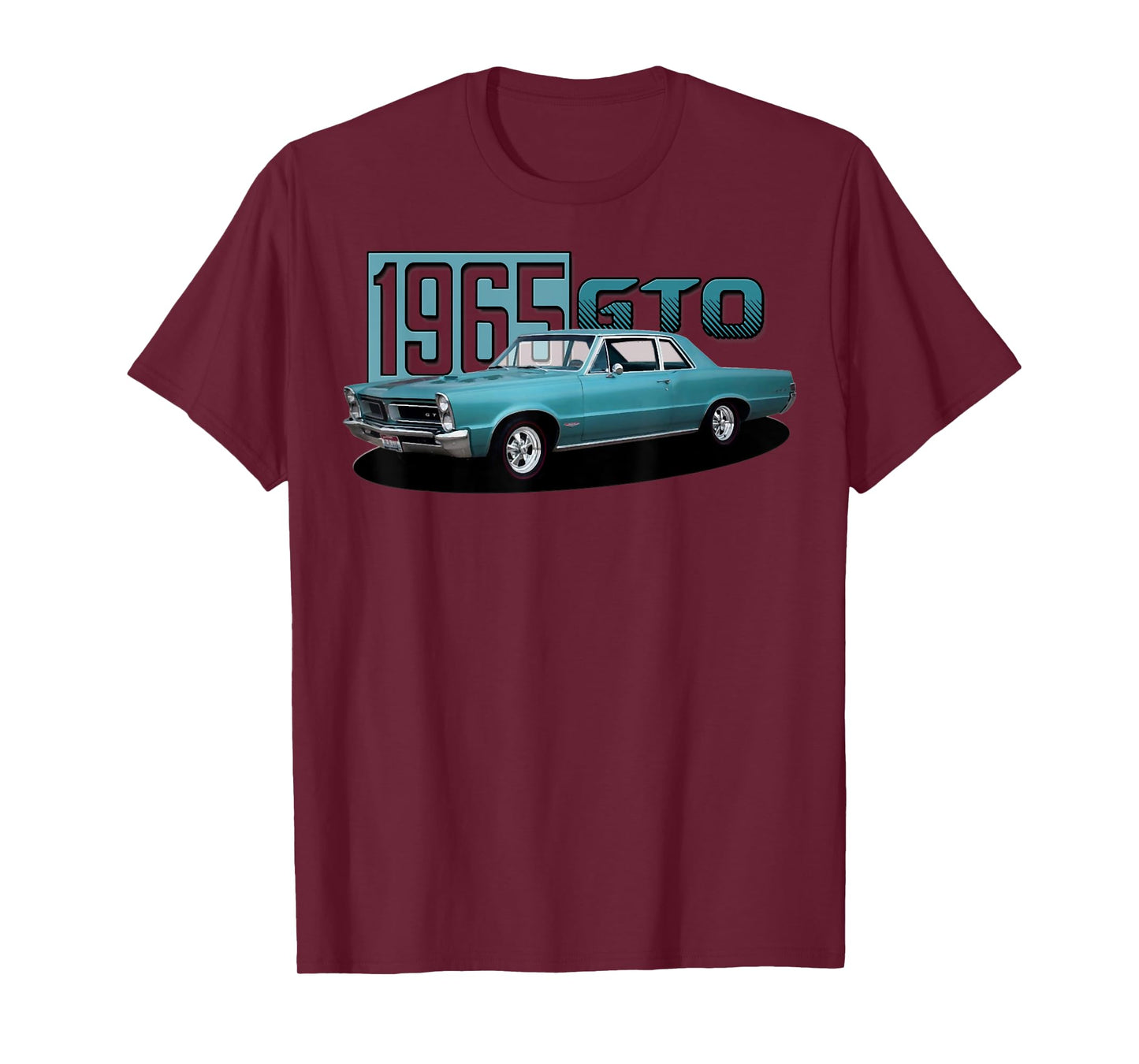 1965 65 GTO Classic Car Old School Muscle Blue Car T-Shirt