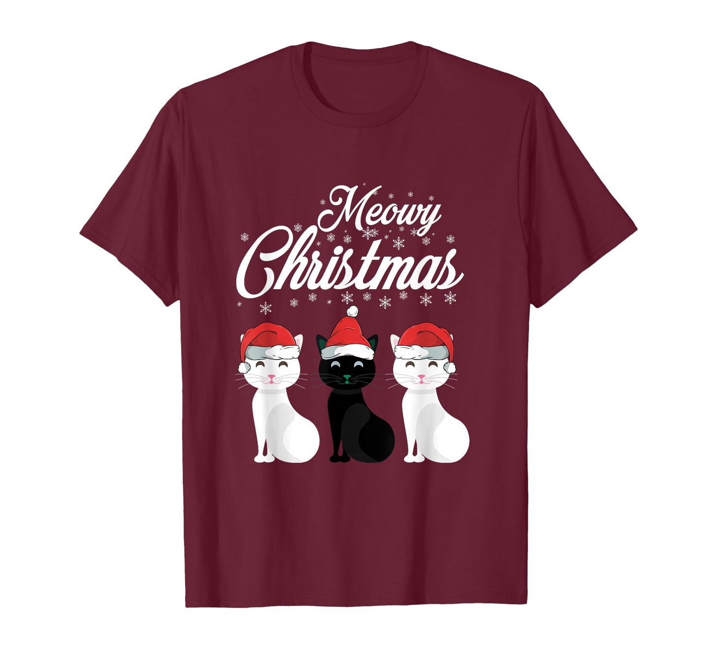 Meowy Christmas -Cats & Kittens Santa Claus Xmas Animal Gift T-Shirt