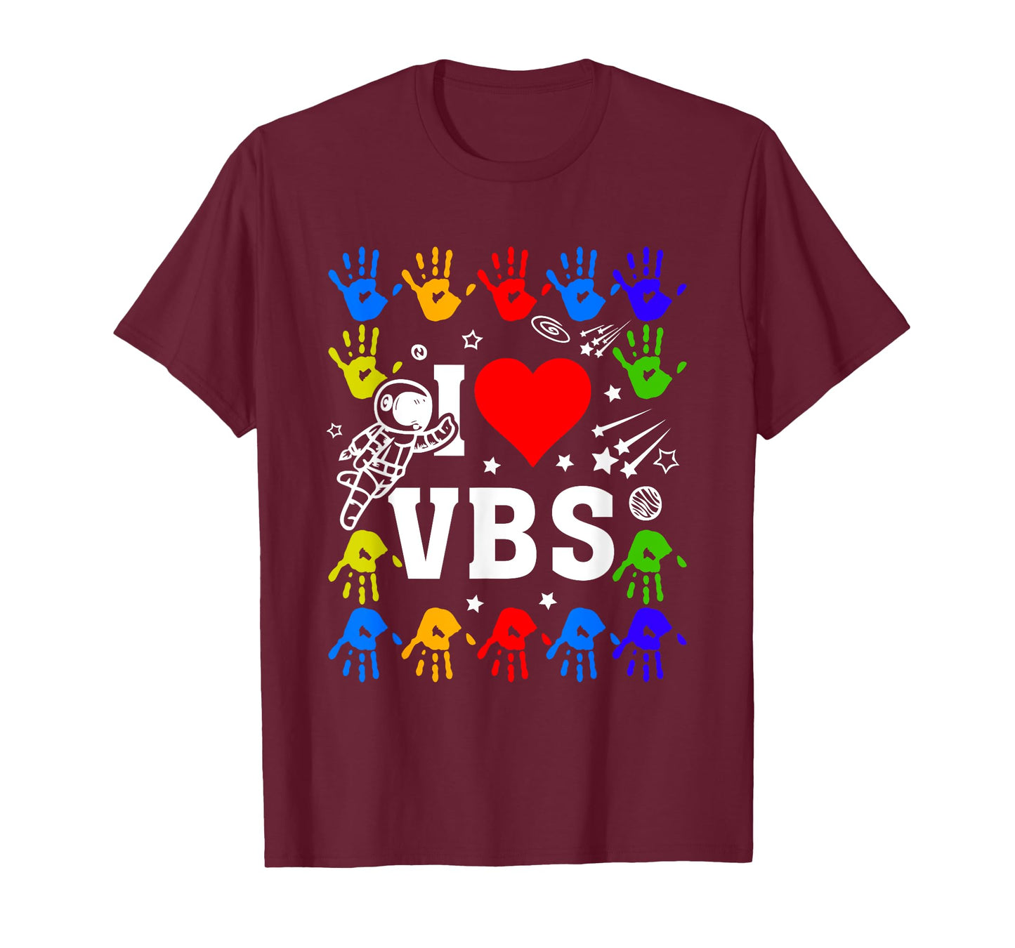 I Love VBS Summer Vacation Bible School Christian Teacher Men Women Kids T-Shirt