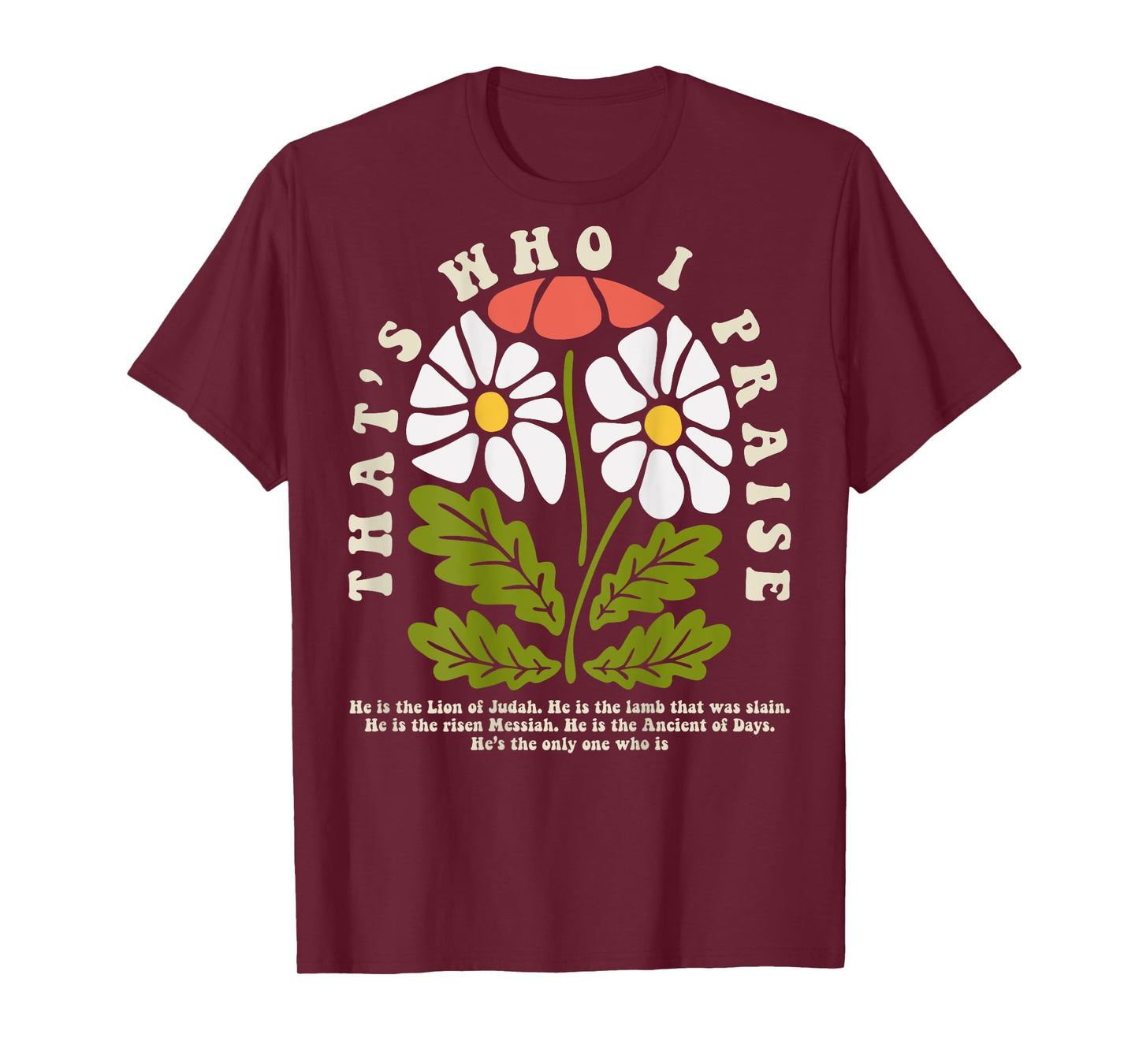 Brandon That's Who I Praise Jesus Christian Lake Merch T-Shirt