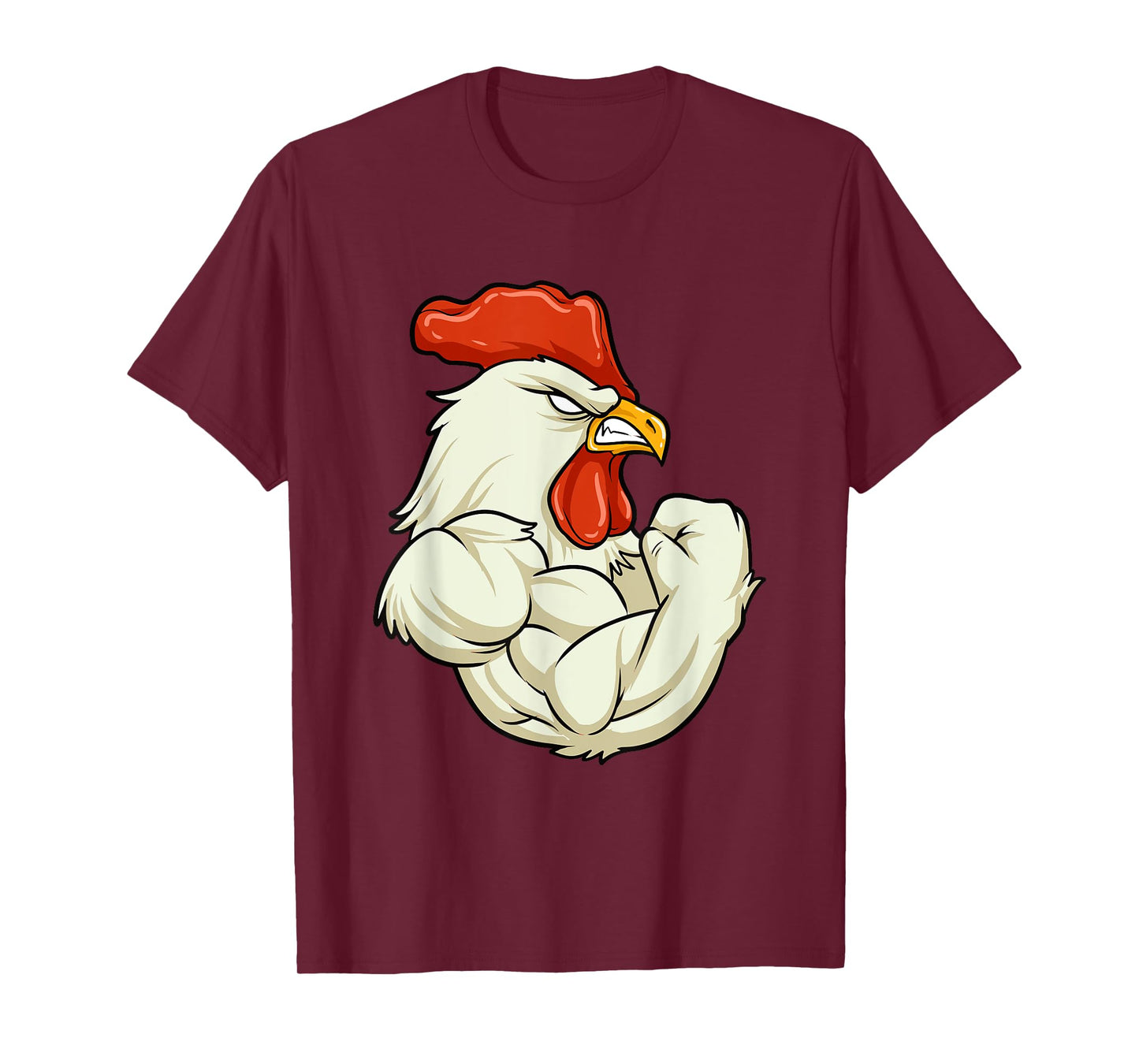 Rooster At The Gym - Muscle Fitness Training Bodybuilder T-Shirt