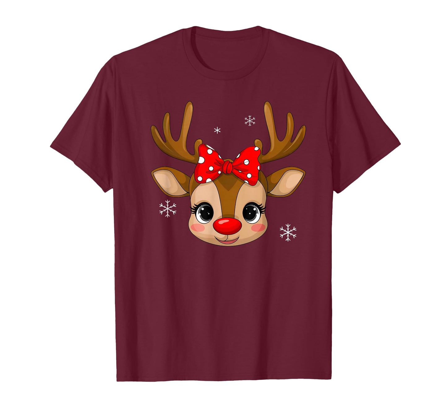 Merry Christmas Funny Rudolph Reindeer Xmas Pajamas Holiday T-Shirt