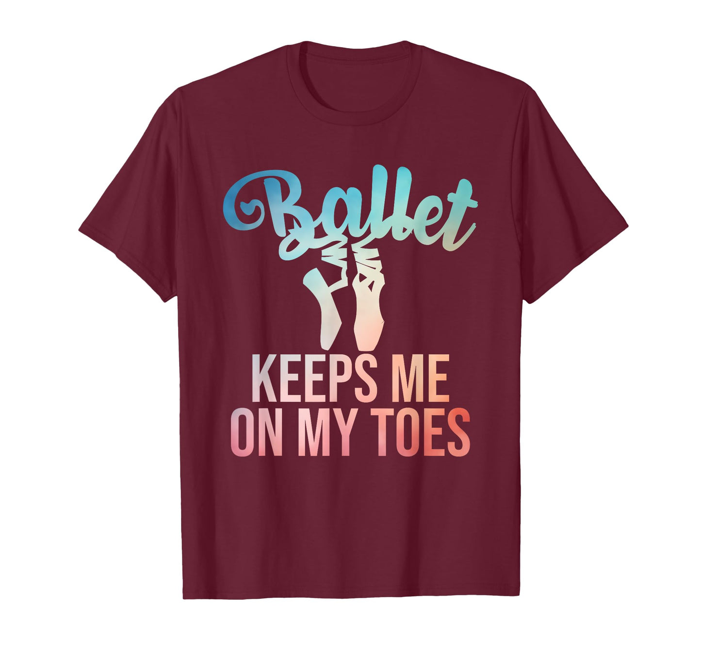 Ballerina Art For Girls Women Pointe Dance Lovers Ballet T-Shirt