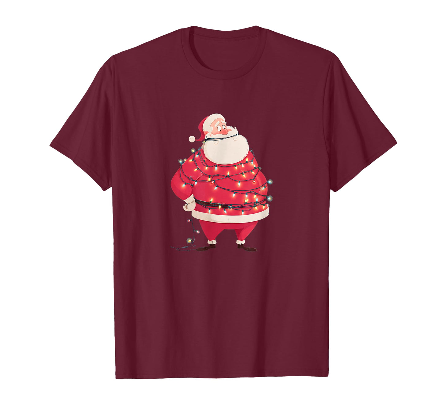 Pretty Festive Lights Costume with Santa Claus T-Shirt
