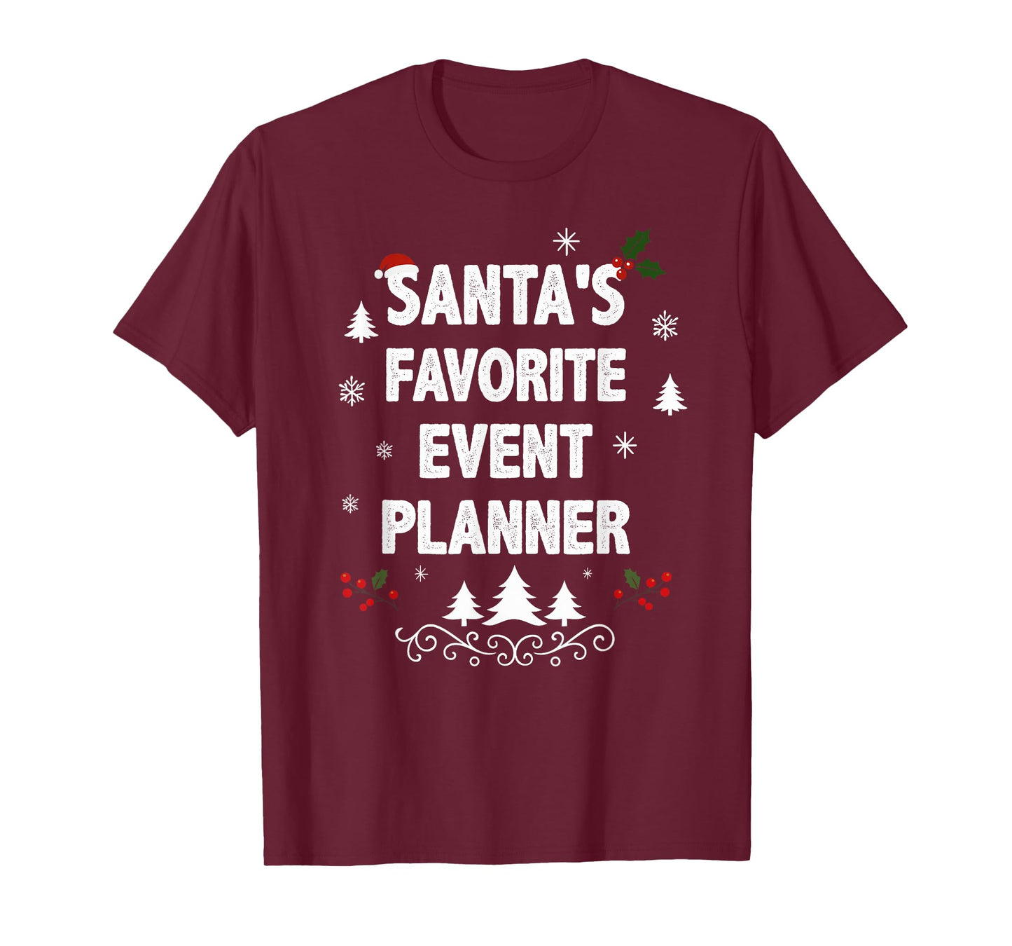 Santa's Favorite Event Planner Funny Christmas Pajamas T-Shirt