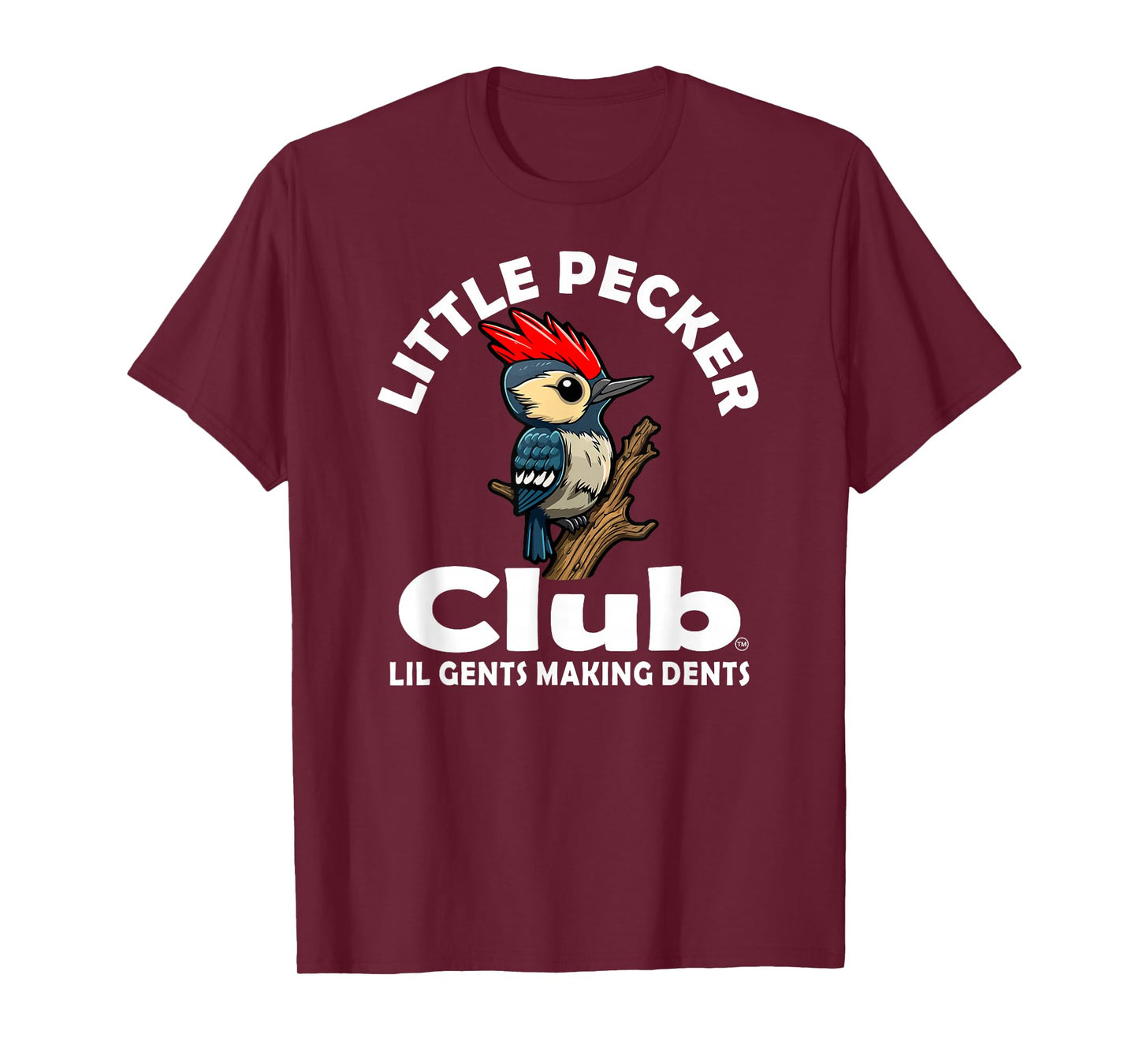 LITTLE PECKER CLUB T-Shirt, Unisex-Adults, Club, Black, Small, Short Sleeve
