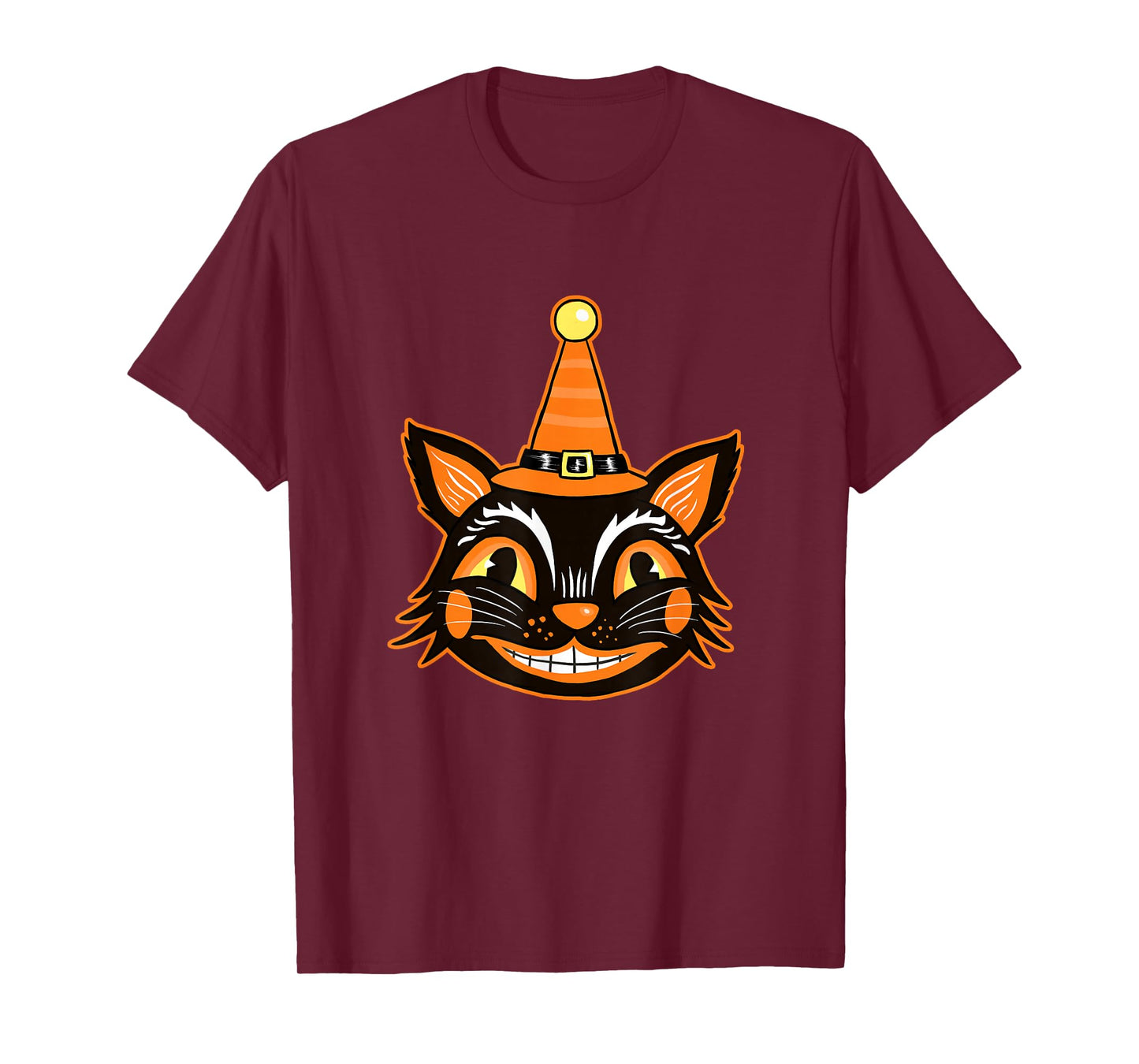 Vintage Witch Happy Halloween Horror Scary Creepy Retro Fun T-Shirt
