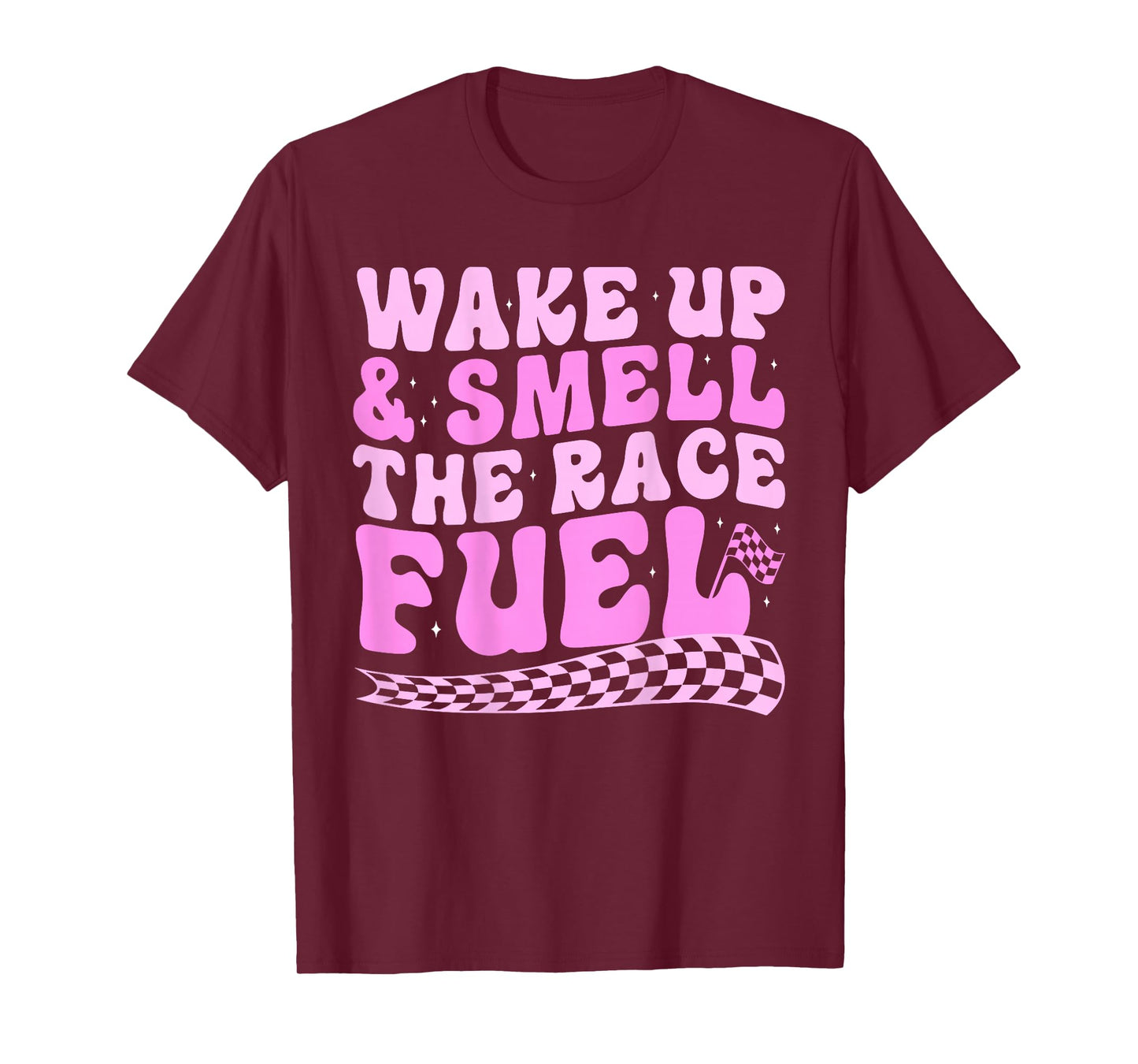 Wake up and smell the race fuel (on back) T-Shirt