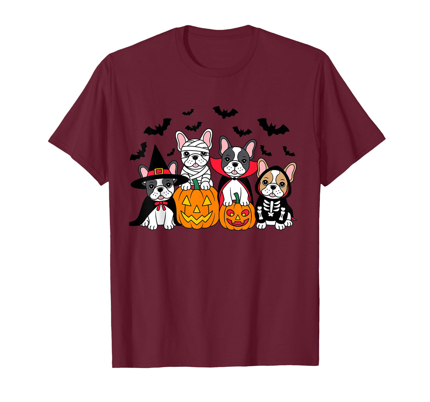 French Bulldog Halloween Witch Dog Mom Mummy French Bulldog T-Shirt
