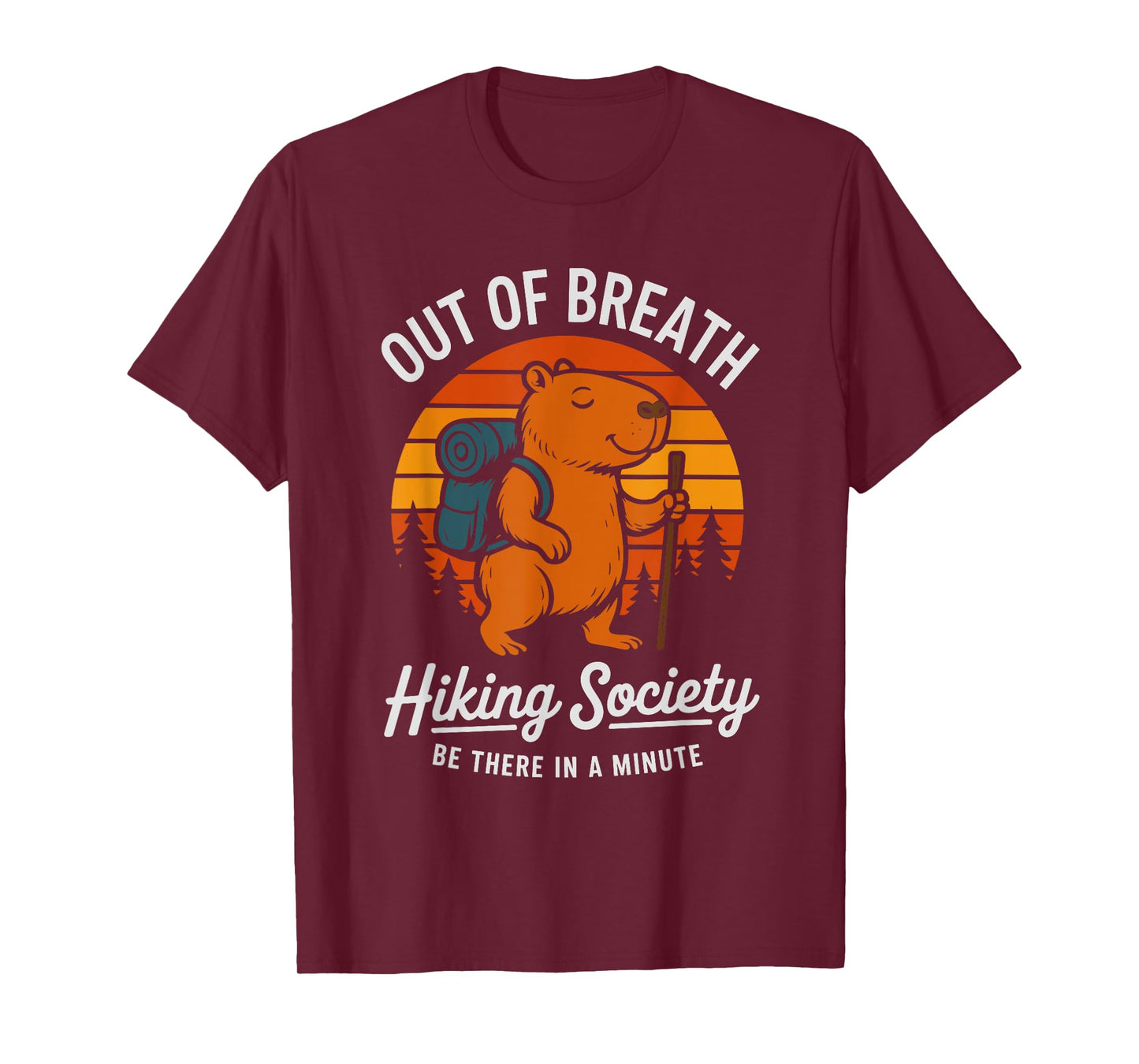 Hiking Out of Breath Hiking Society Capycabra Vintage T-Shirt