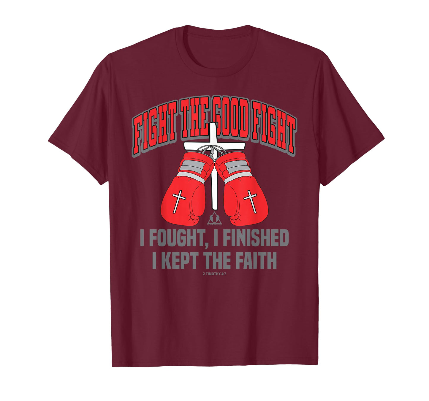 FIGHT THE GOOD FIGHT BOXING GLOVES Christian Design T-Shirt