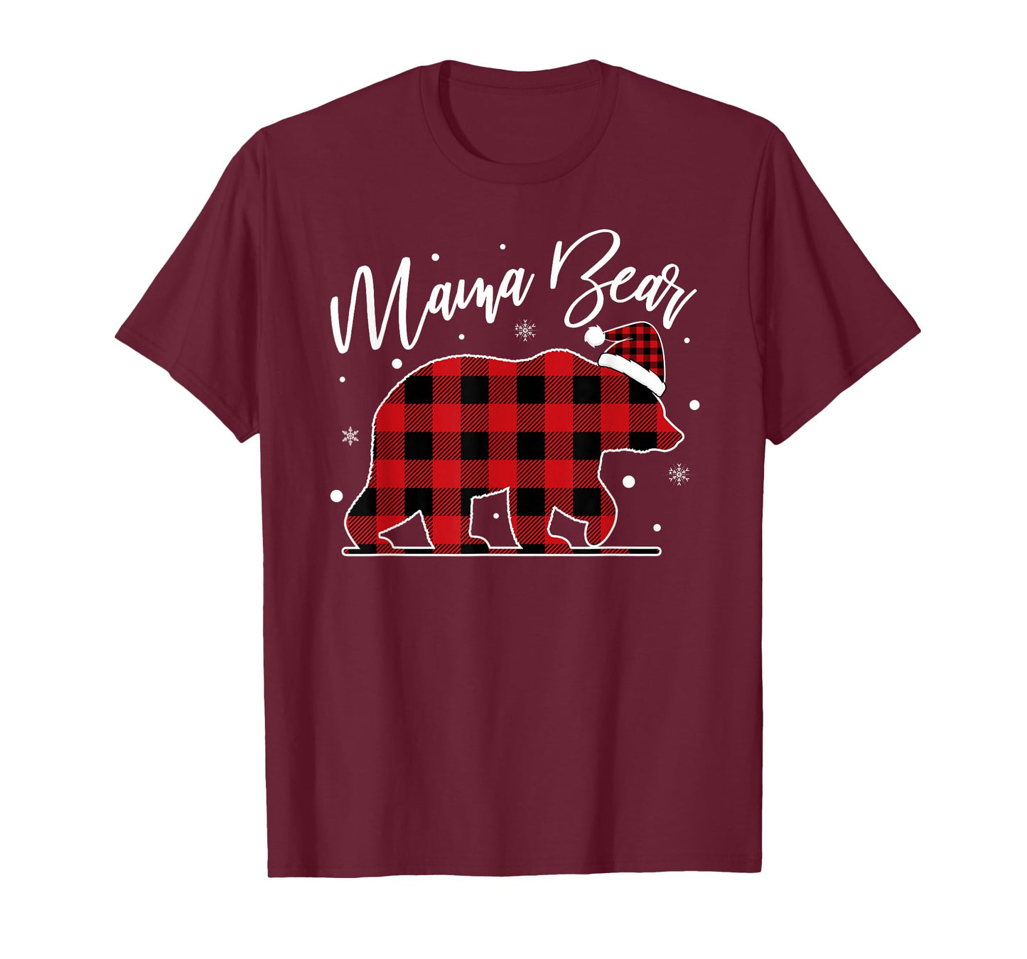 Mama Bear Christmas Pajamas Matching Family Bear Xmas T-Shirt