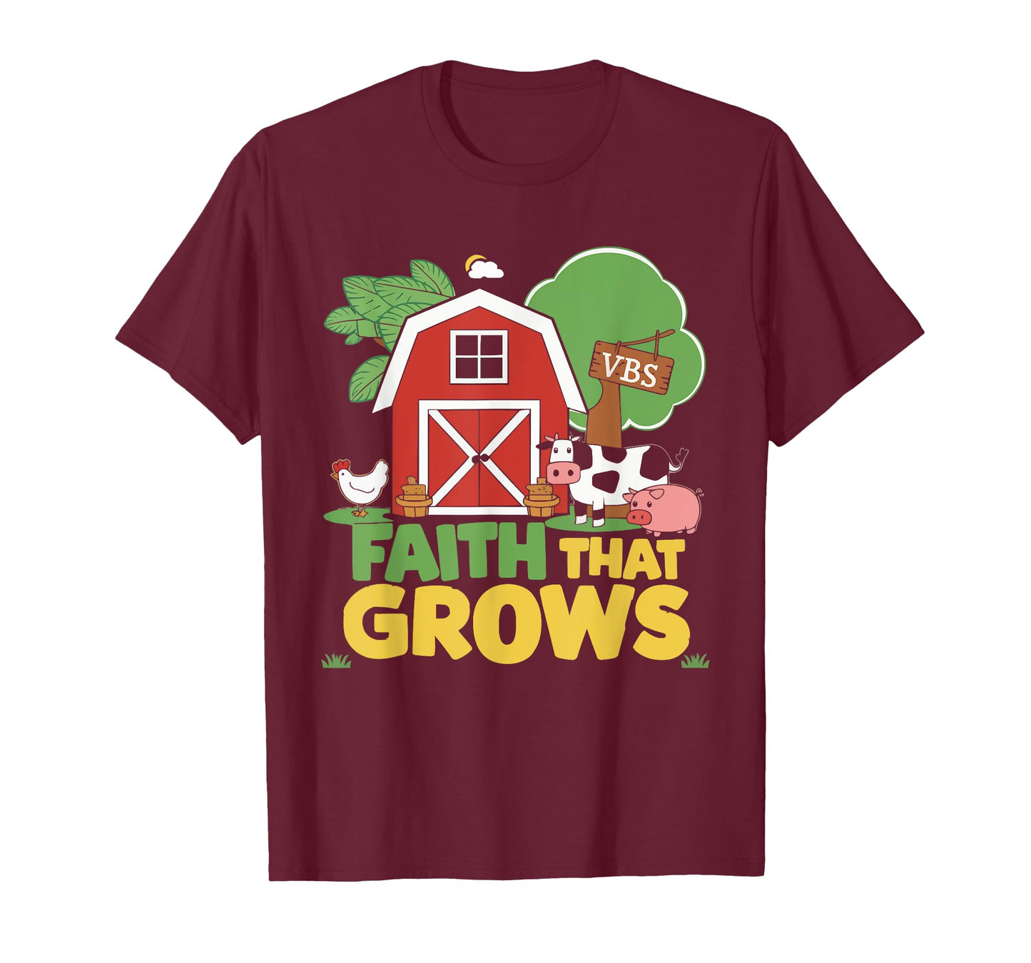 VBS Farm VBS Squad Vacation Bible School Christian Teacher T-Shirt