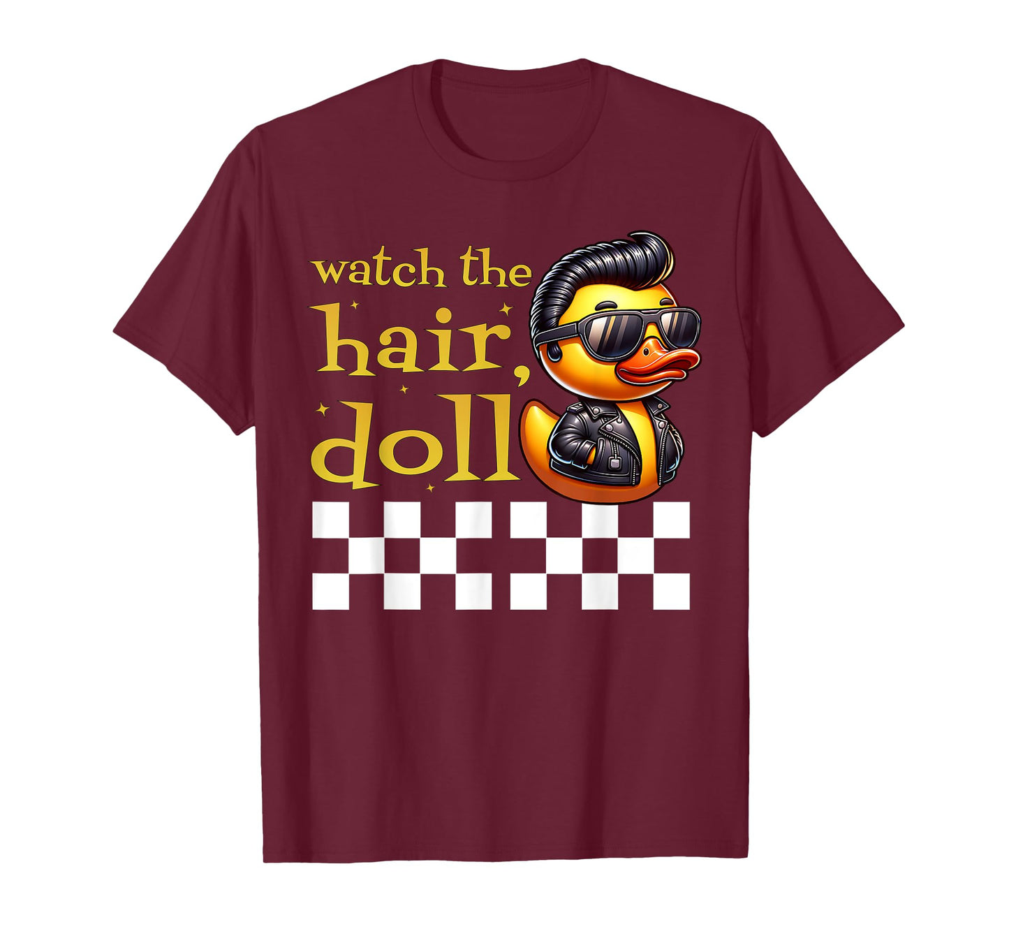 50s Sock Hop Rubber Ducky Greaser Boys Kids Rockabilly Ducky T-Shirt