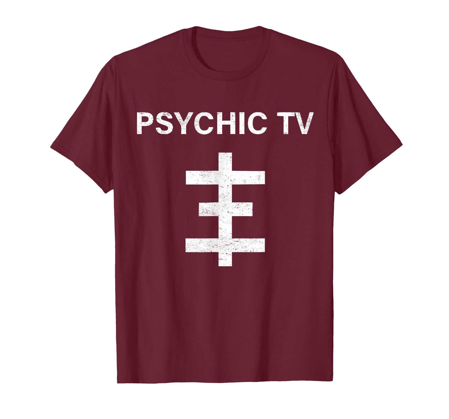 Vintage Psychic 80s Skull Cross Men And Women T-Shirt