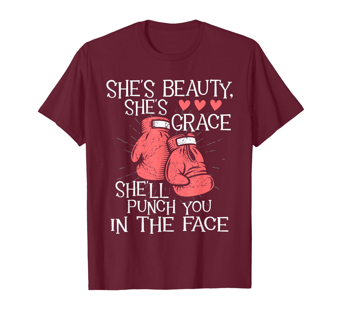 She'll Punch You In The Face - Kickboxer Kickboxing Kickbox T-Shirt