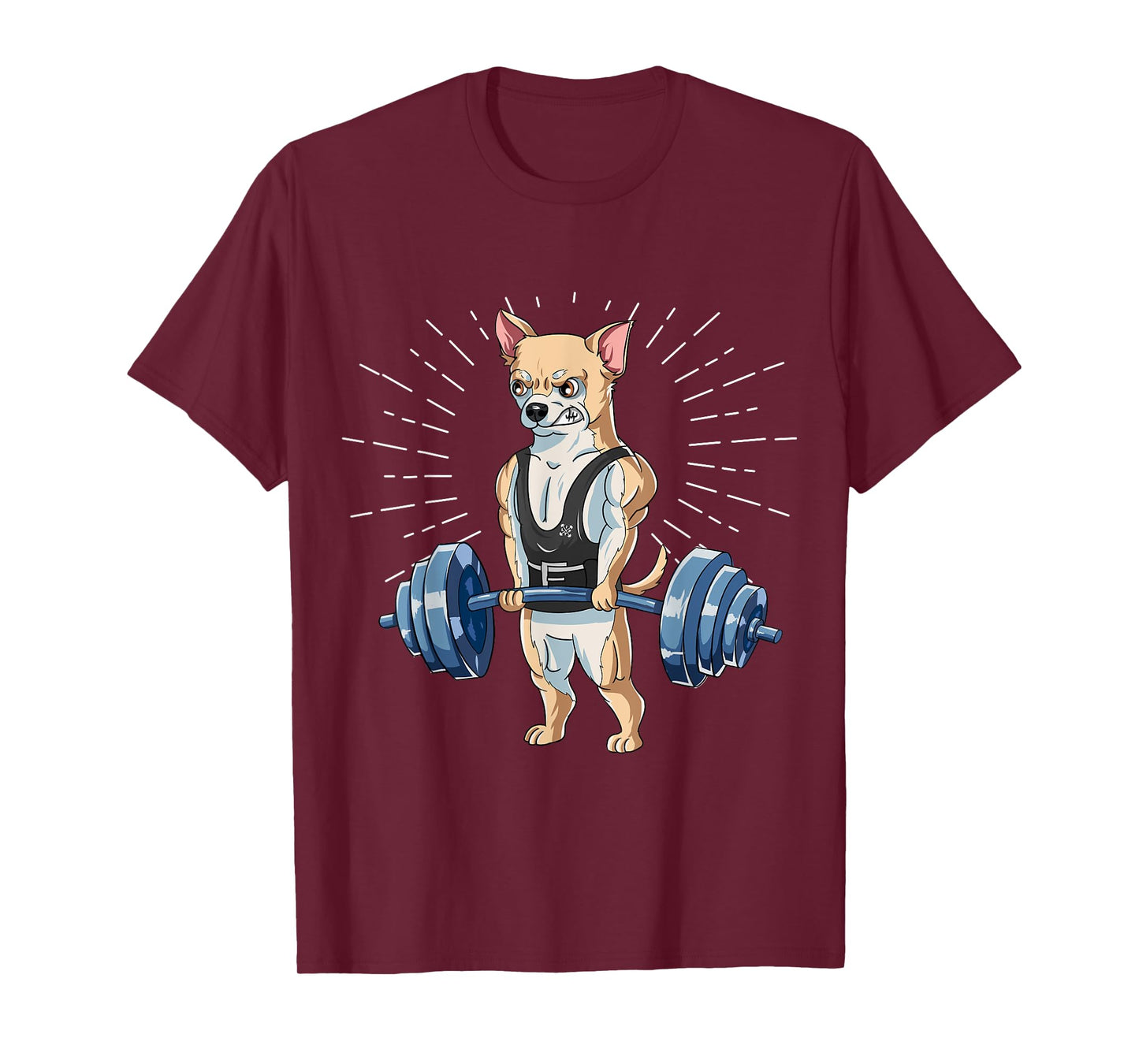 Chihuahua Deadlift Fitness Gym Weightlifting T-Shirt