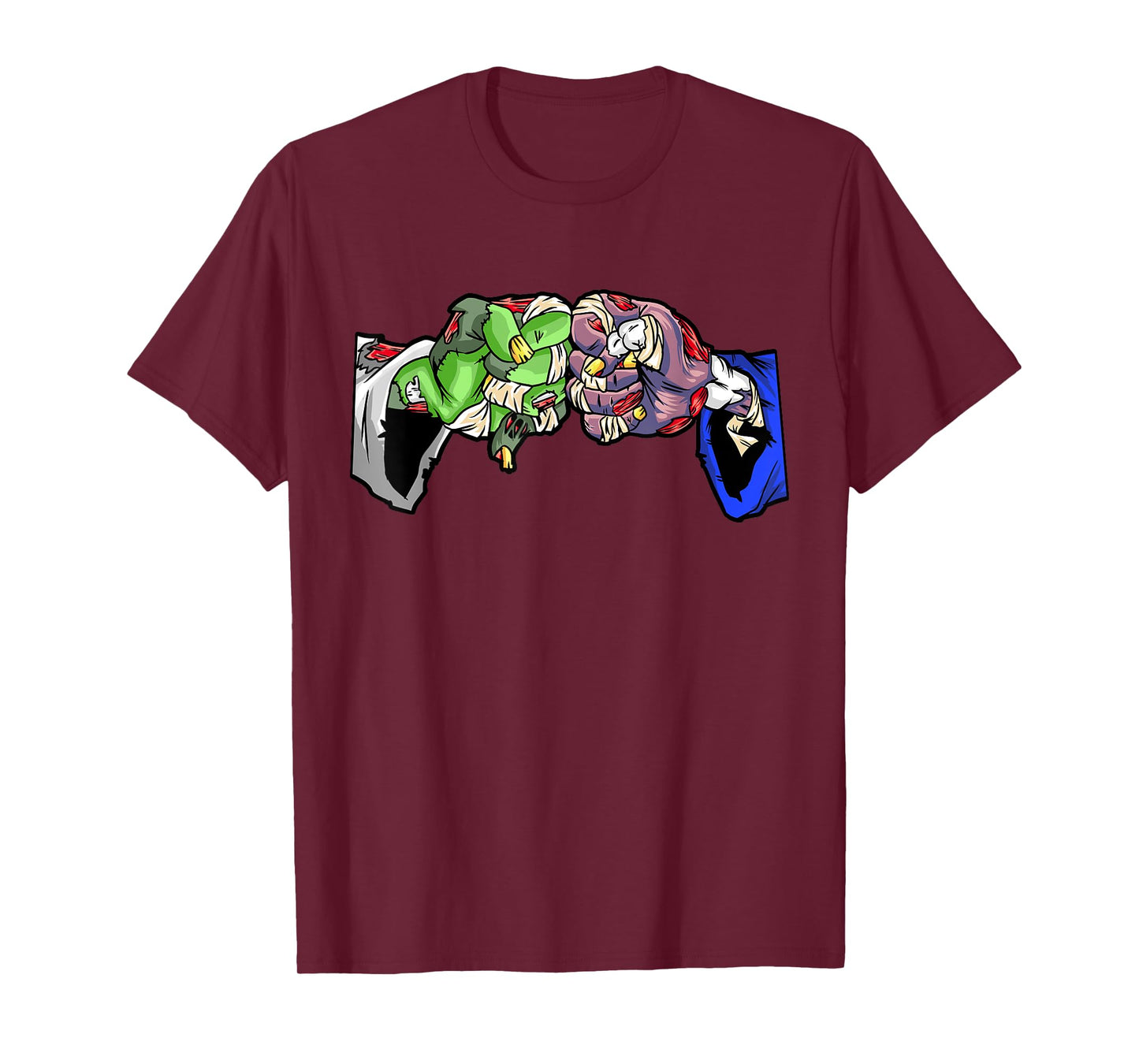 Jiu Jitsu Gift MMA Zombie Fist Bump Roll Halloween BJJ T-Shirt