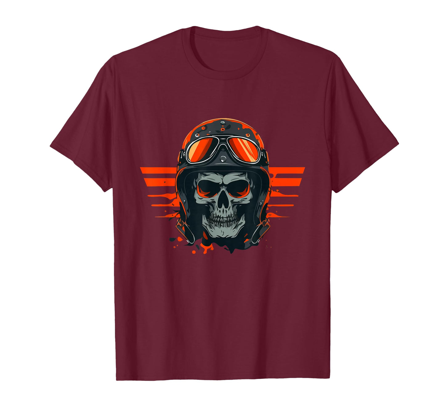 Skull Pilot Aviator with Helmet Vintage Skeleton Skull T-Shirt