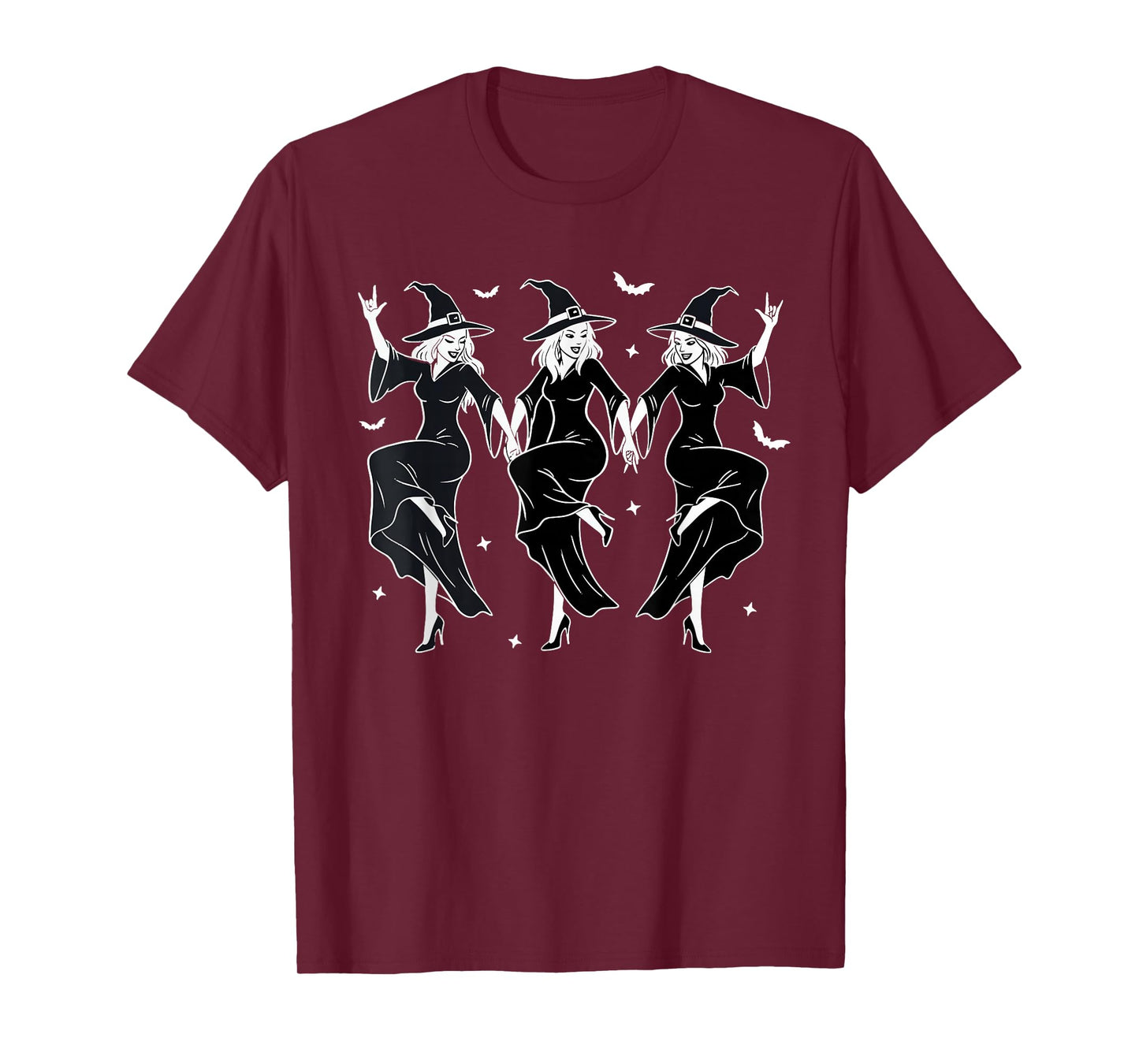 Twins Halloween Matching Witch Funny Dancing Witches T-Shirt