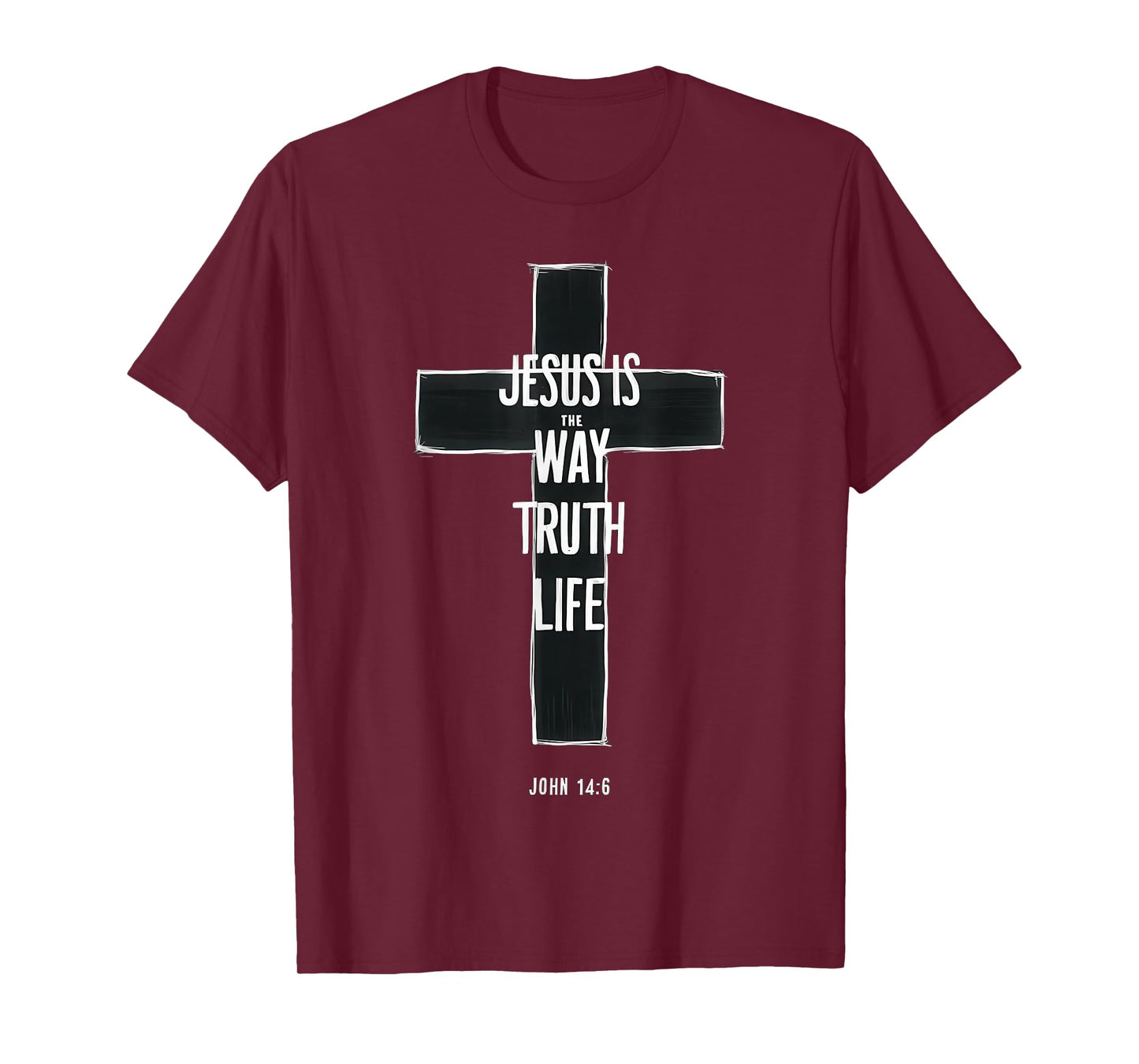 Jesus The Way Truth Life Women Men Christian T-Shirt