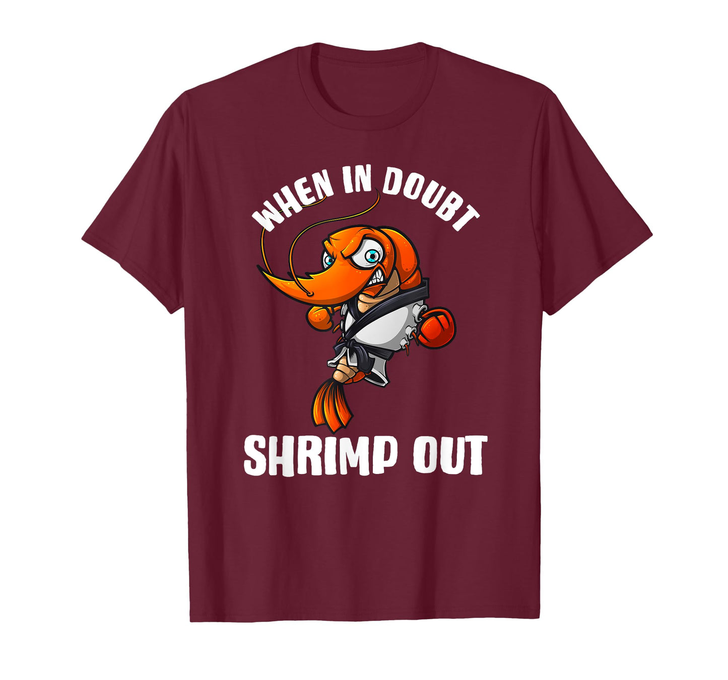 Funny Jiu Jitsu Gift For Men Women Kids Brazilian BJJ Shrimp T-Shirt
