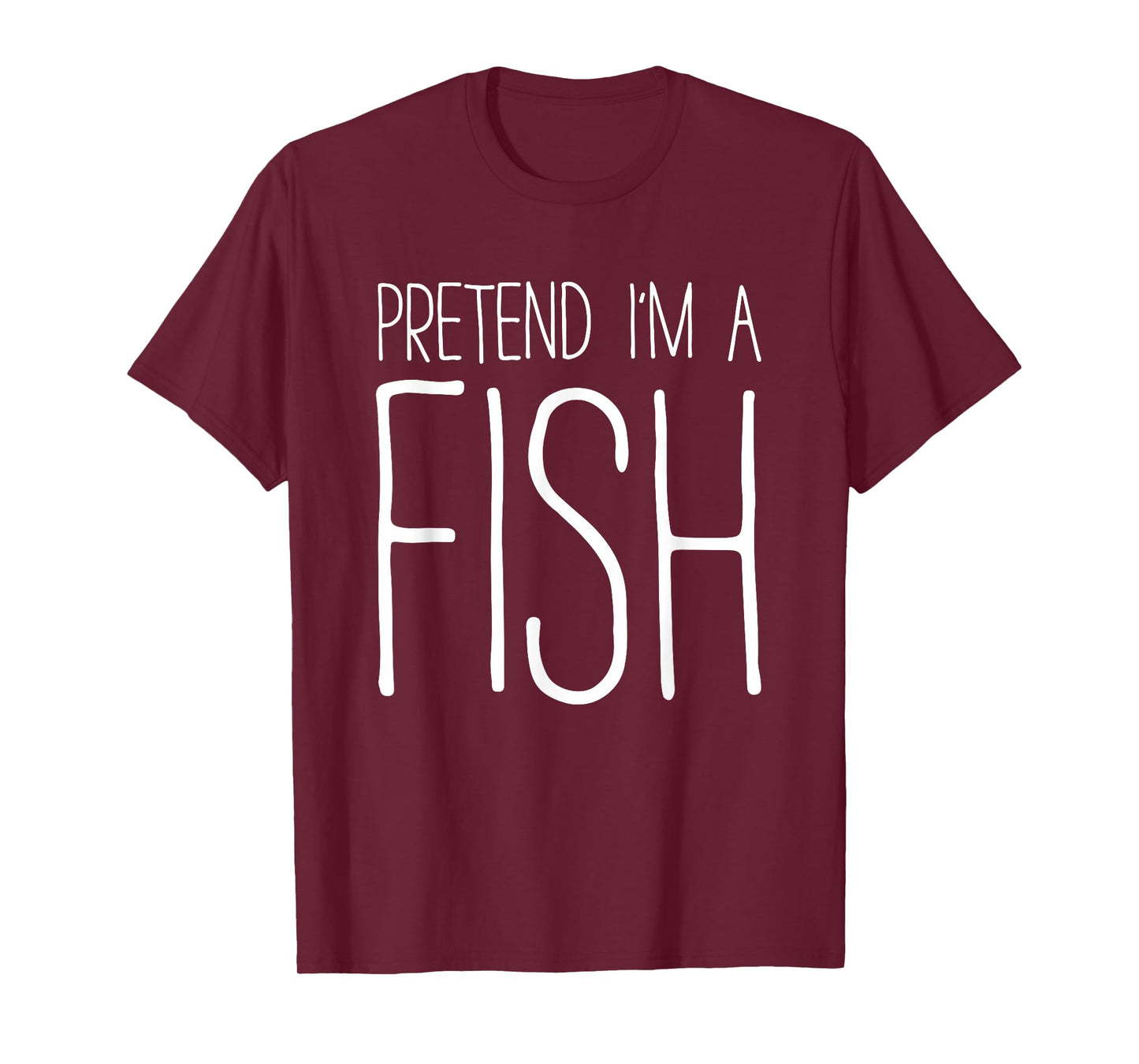 Pretend I'm A Fish Shirt Adult Kids Men Women Fish Costume T-Shirt