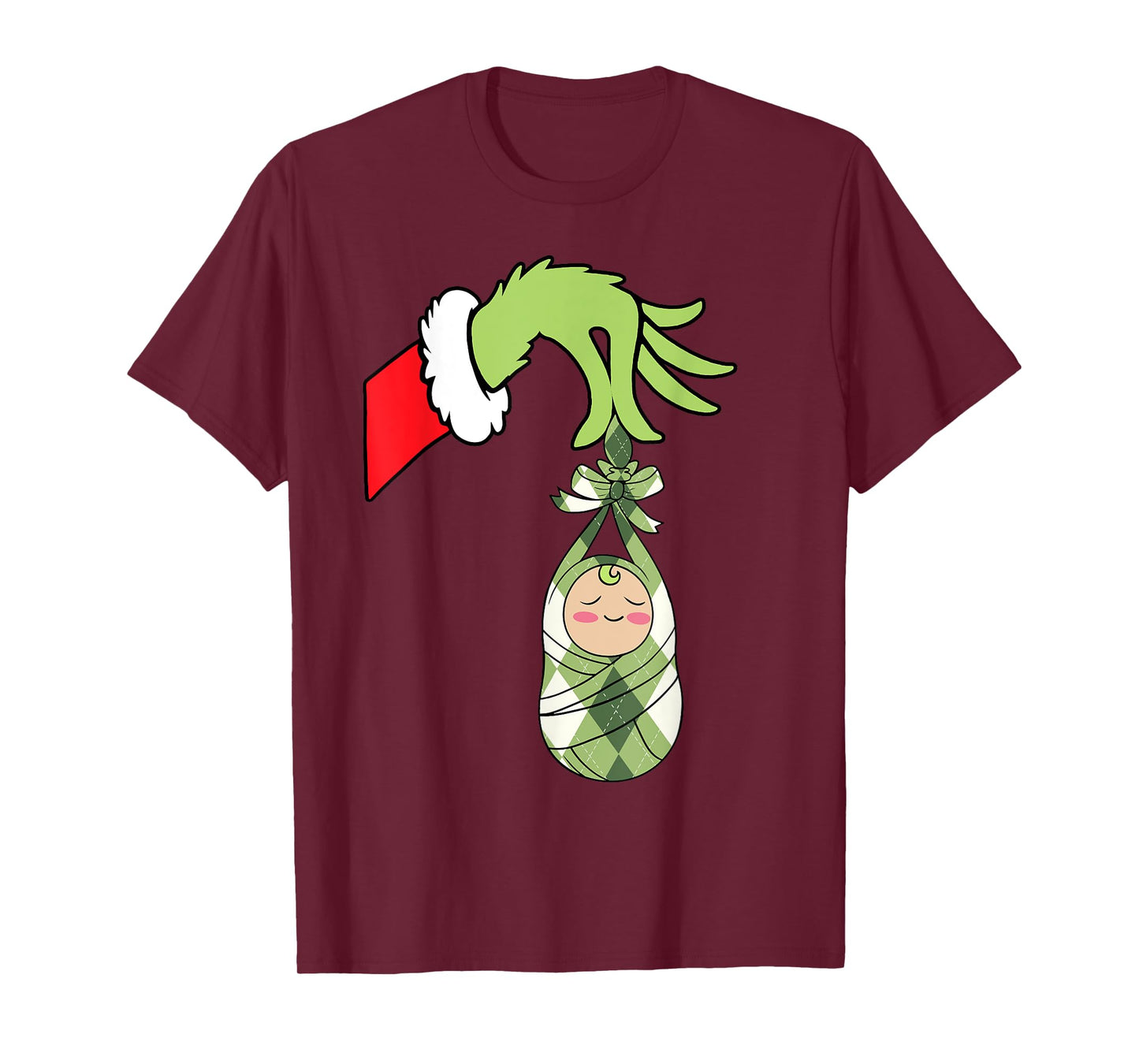 Labor and Delivery Baby Wrapper Nurse Christmas Xmas Santa T-Shirt
