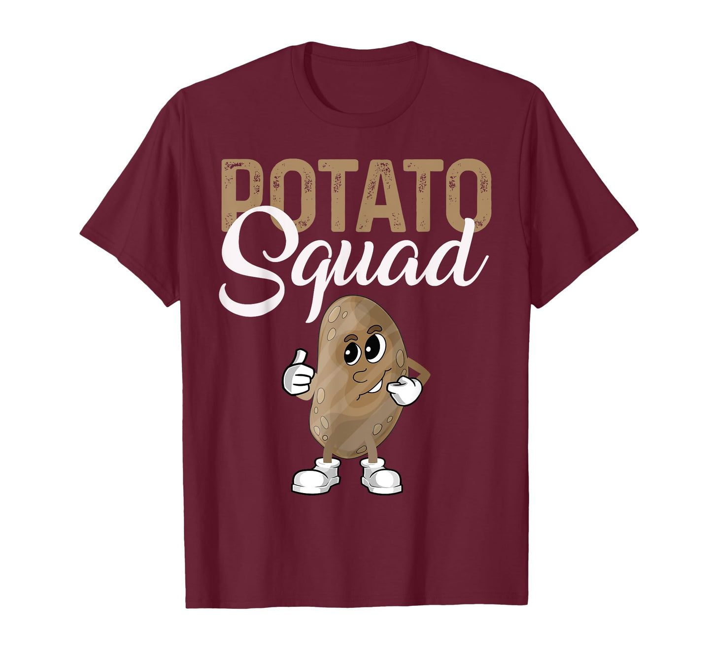 Cool Potato Squad Funny Potato Halloween Costume Vegan Team T-Shirt