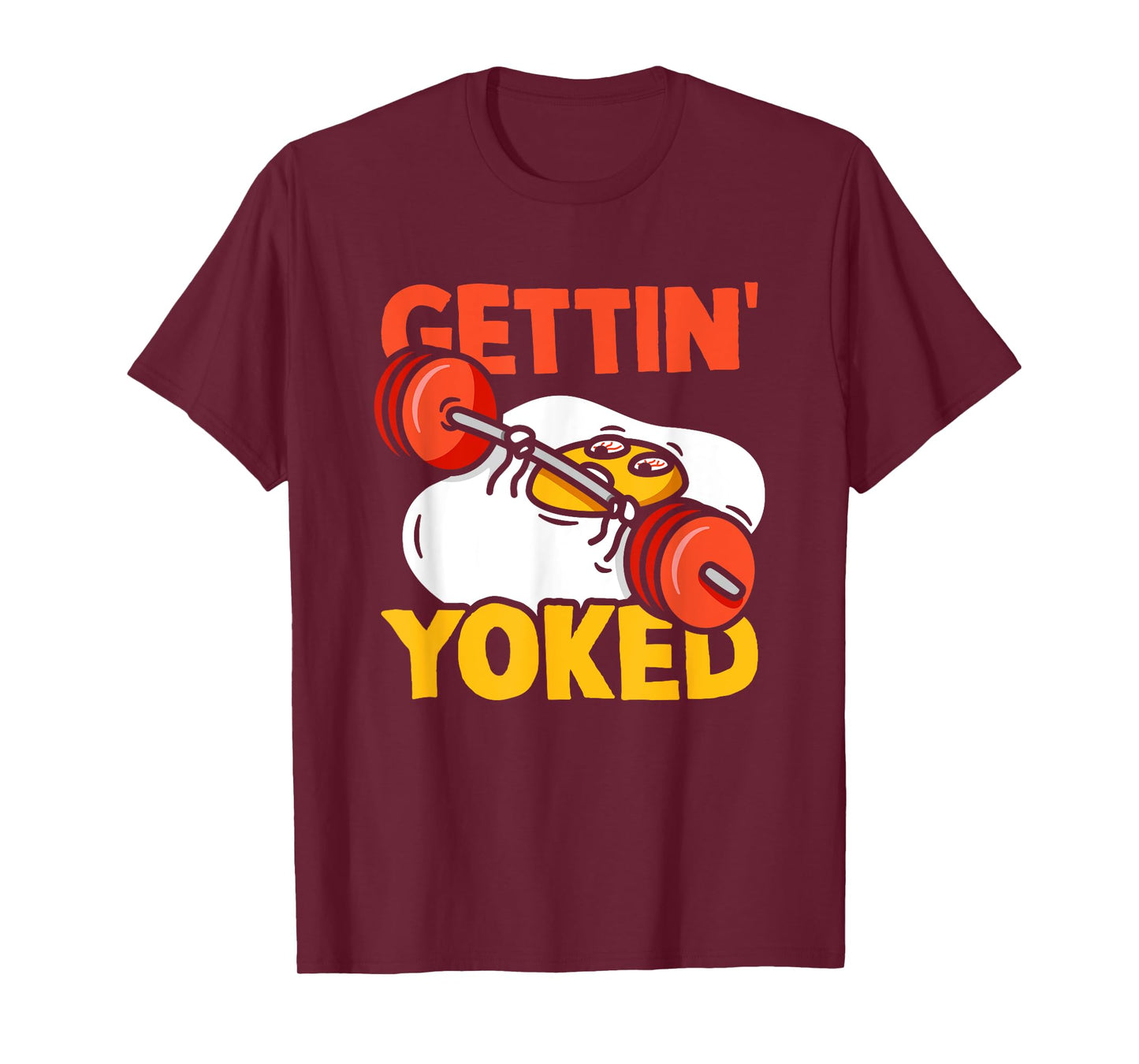 Weightlifter Getting Yoked Training Funny Bodybuilding Gym T-Shirt