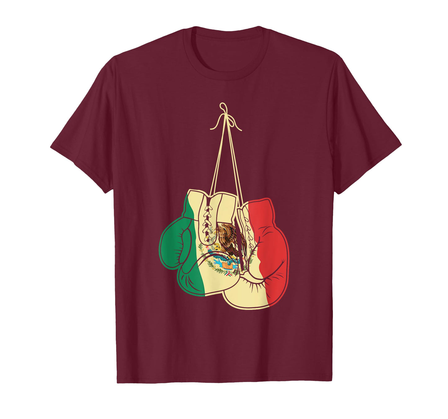Boxing Gloves Mexican Flag Mexico Boxer Coach Gift T-Shirt