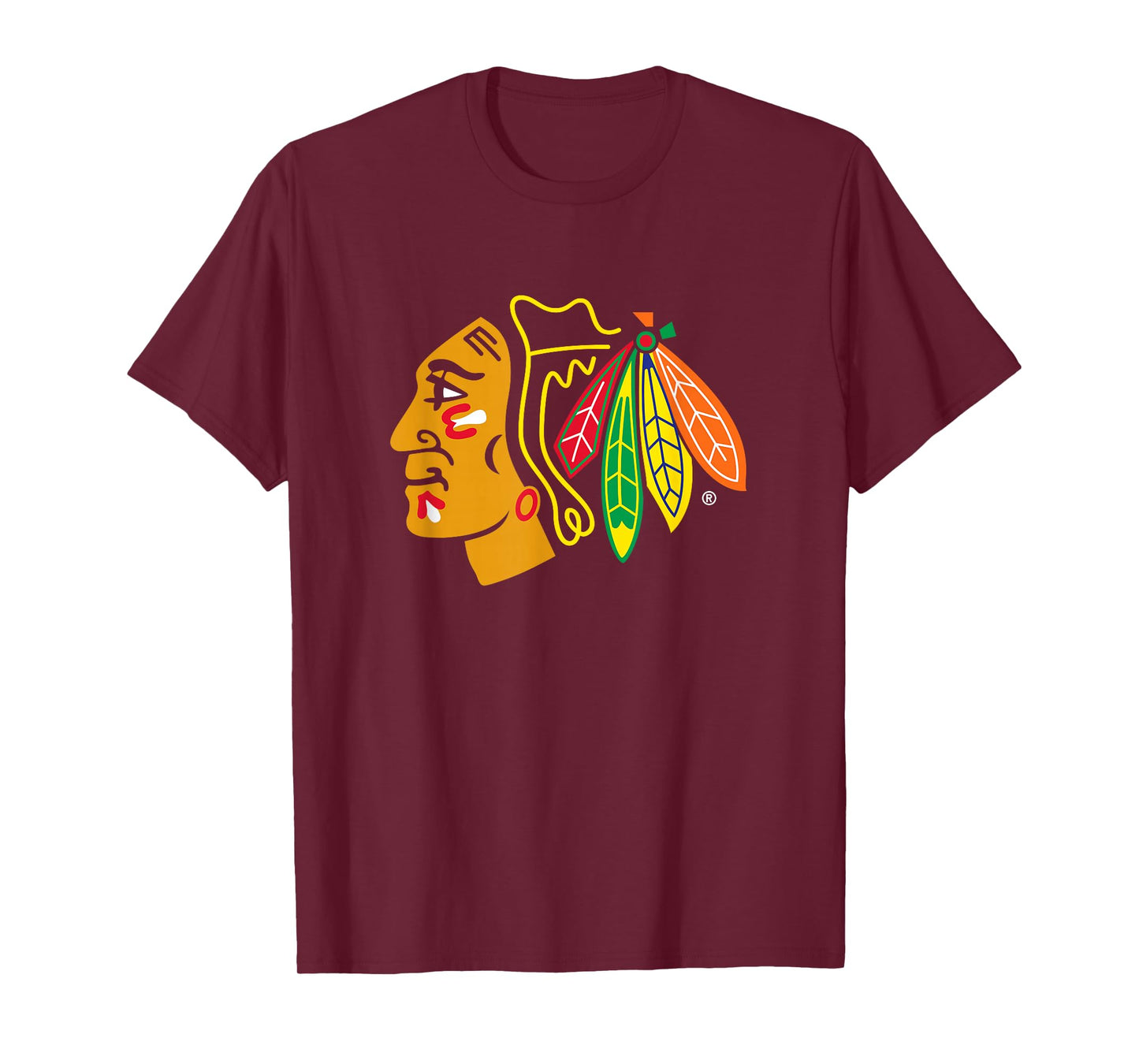 Chicago Blackhawks Icon Black Officially Licensed T-Shirt