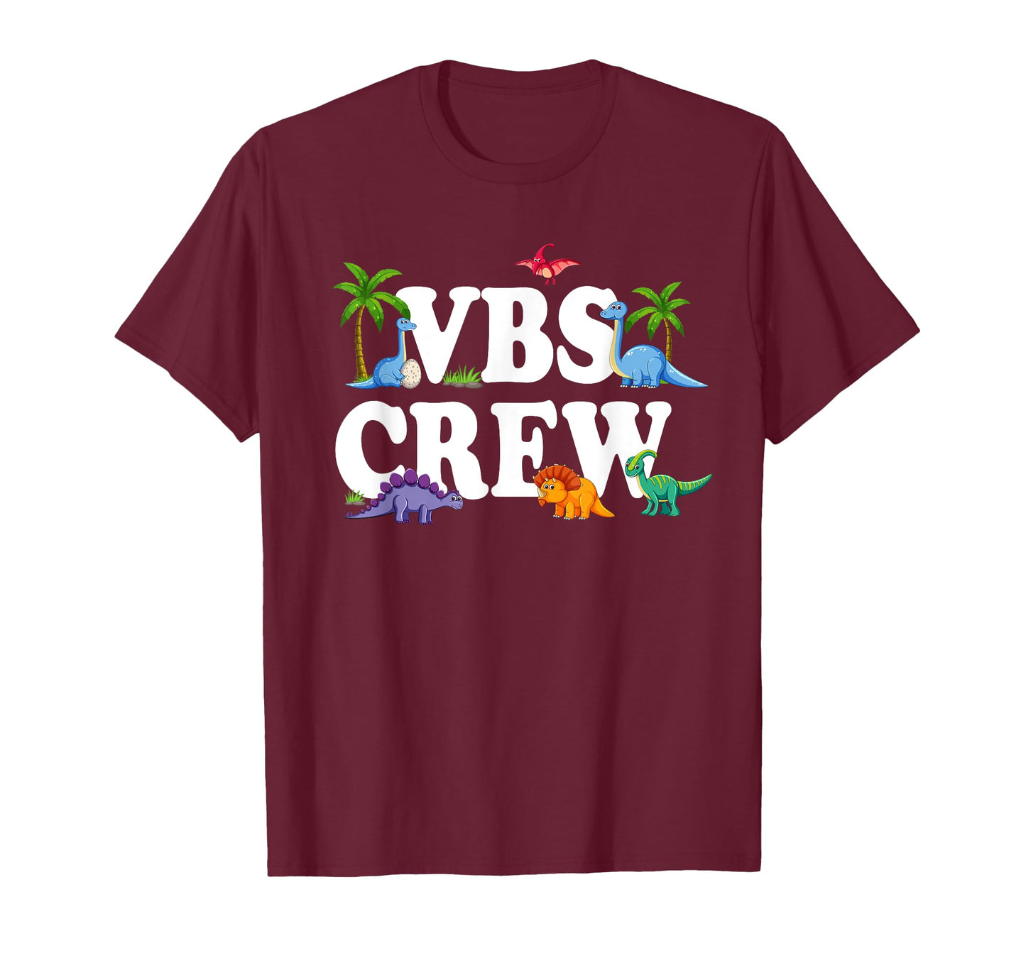 VBS Crew 2025 Vacation Bible School Dinosaur T-Shirt